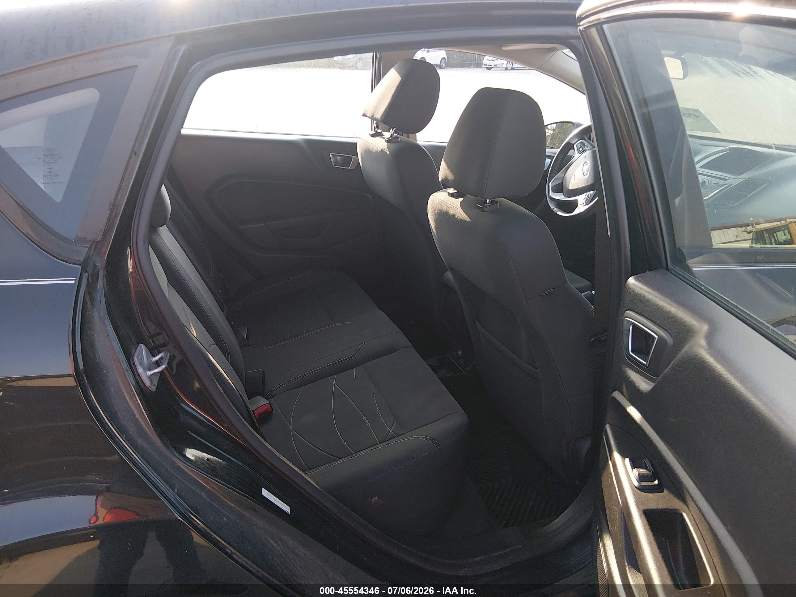 2014 Ford Fiesta Se Black vin: 3FADP4EJ3EM125218