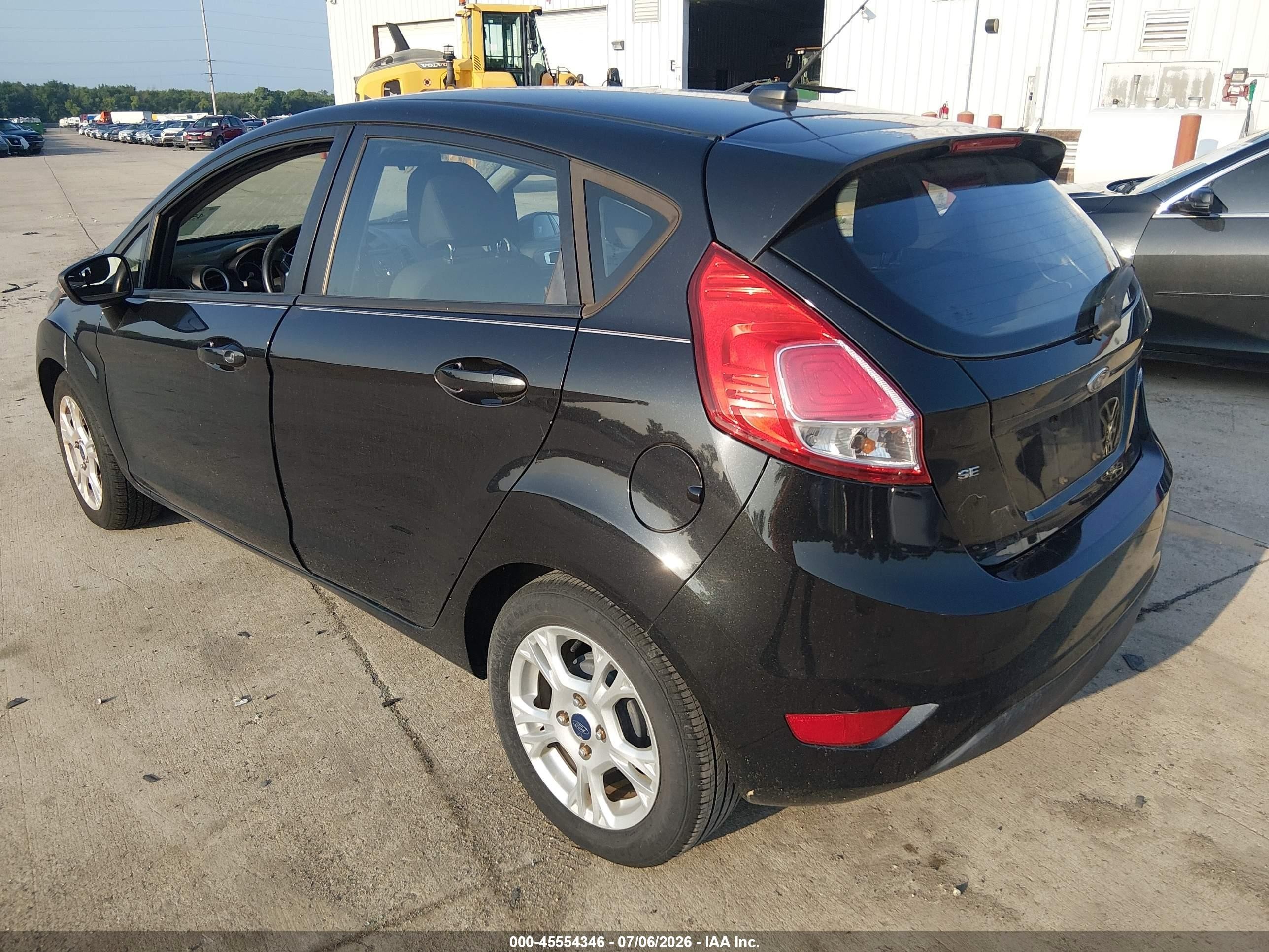 2014 Ford Fiesta Se Black vin: 3FADP4EJ3EM125218