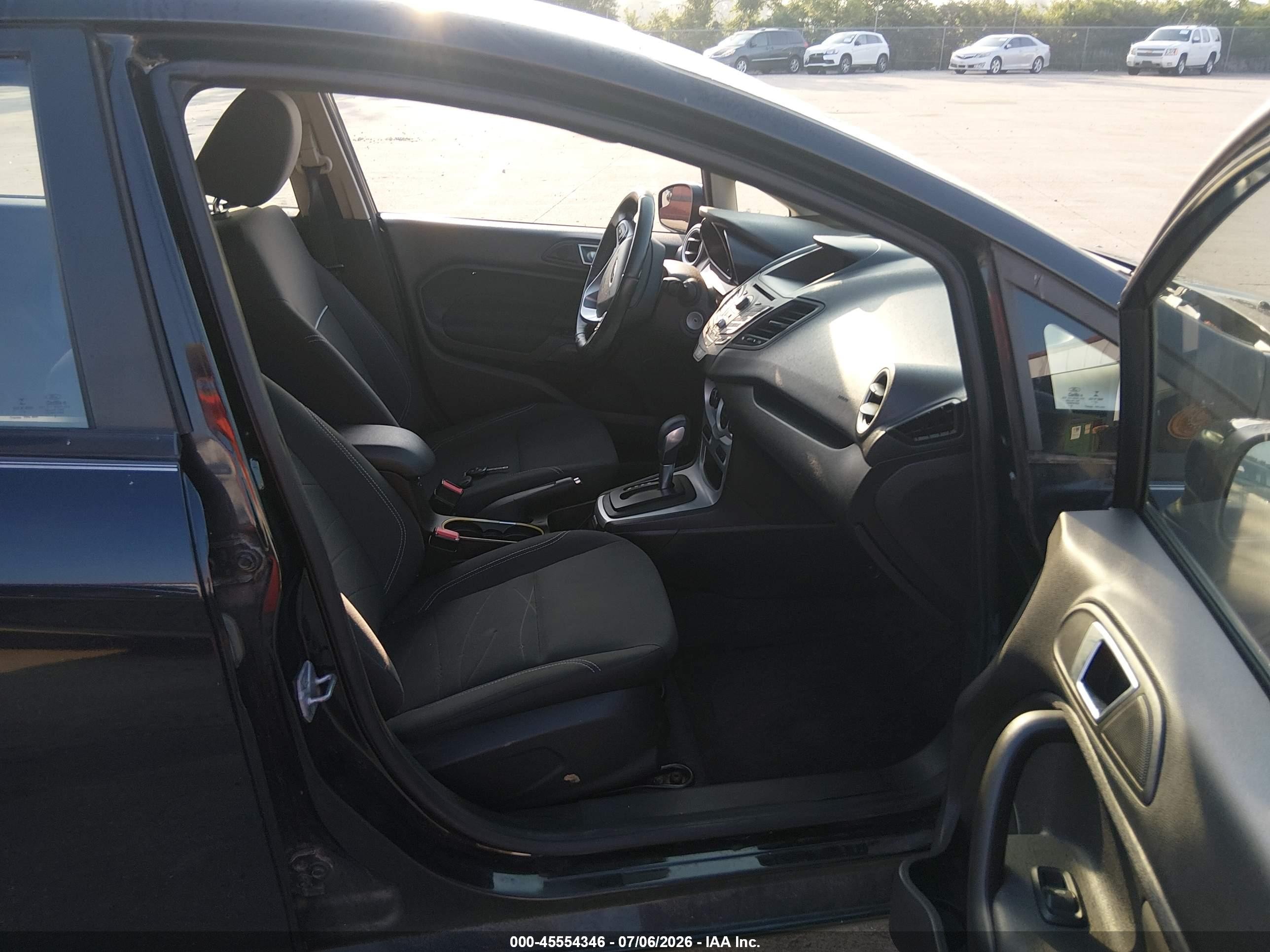 2014 Ford Fiesta Se Black vin: 3FADP4EJ3EM125218