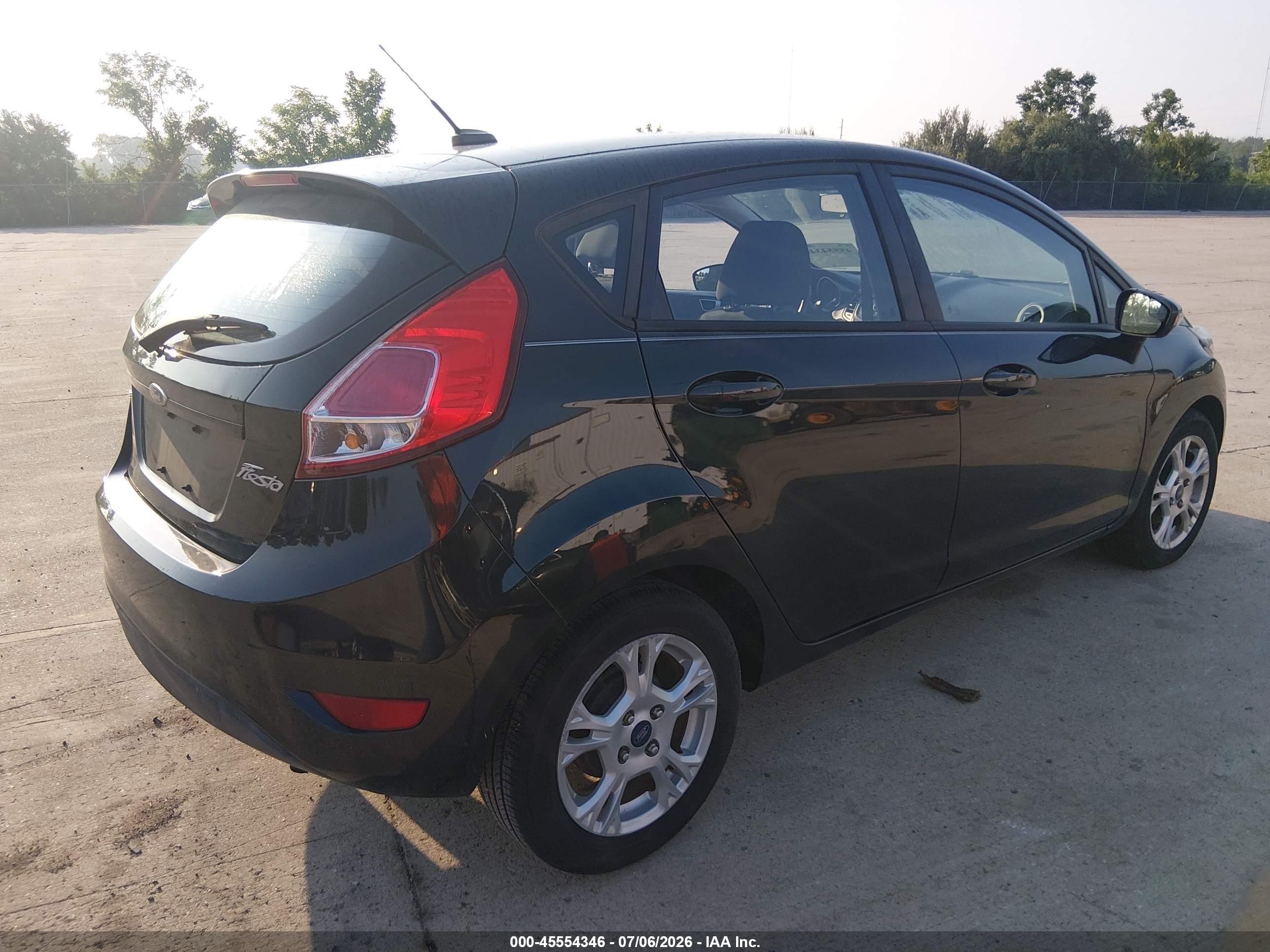 2014 Ford Fiesta Se Black vin: 3FADP4EJ3EM125218