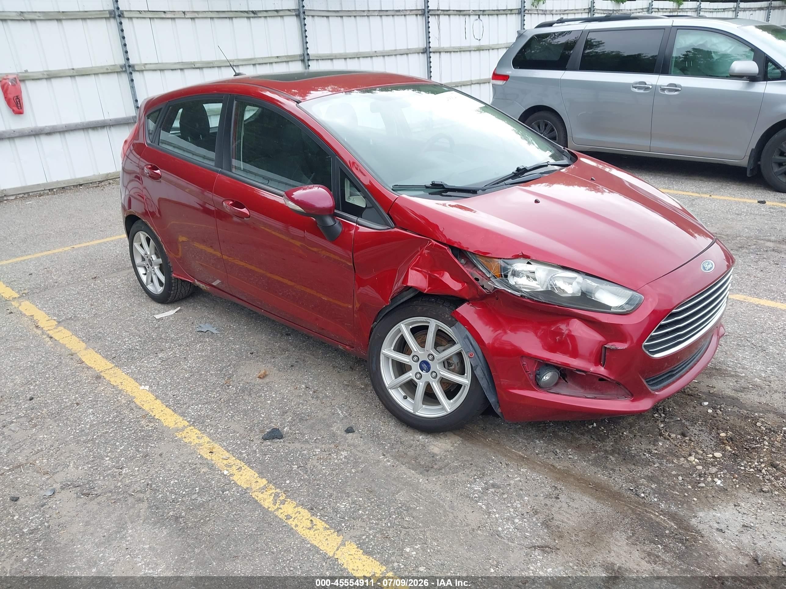 2014 Ford Fiesta Se Red vin: 3FADP4EJ3EM237761