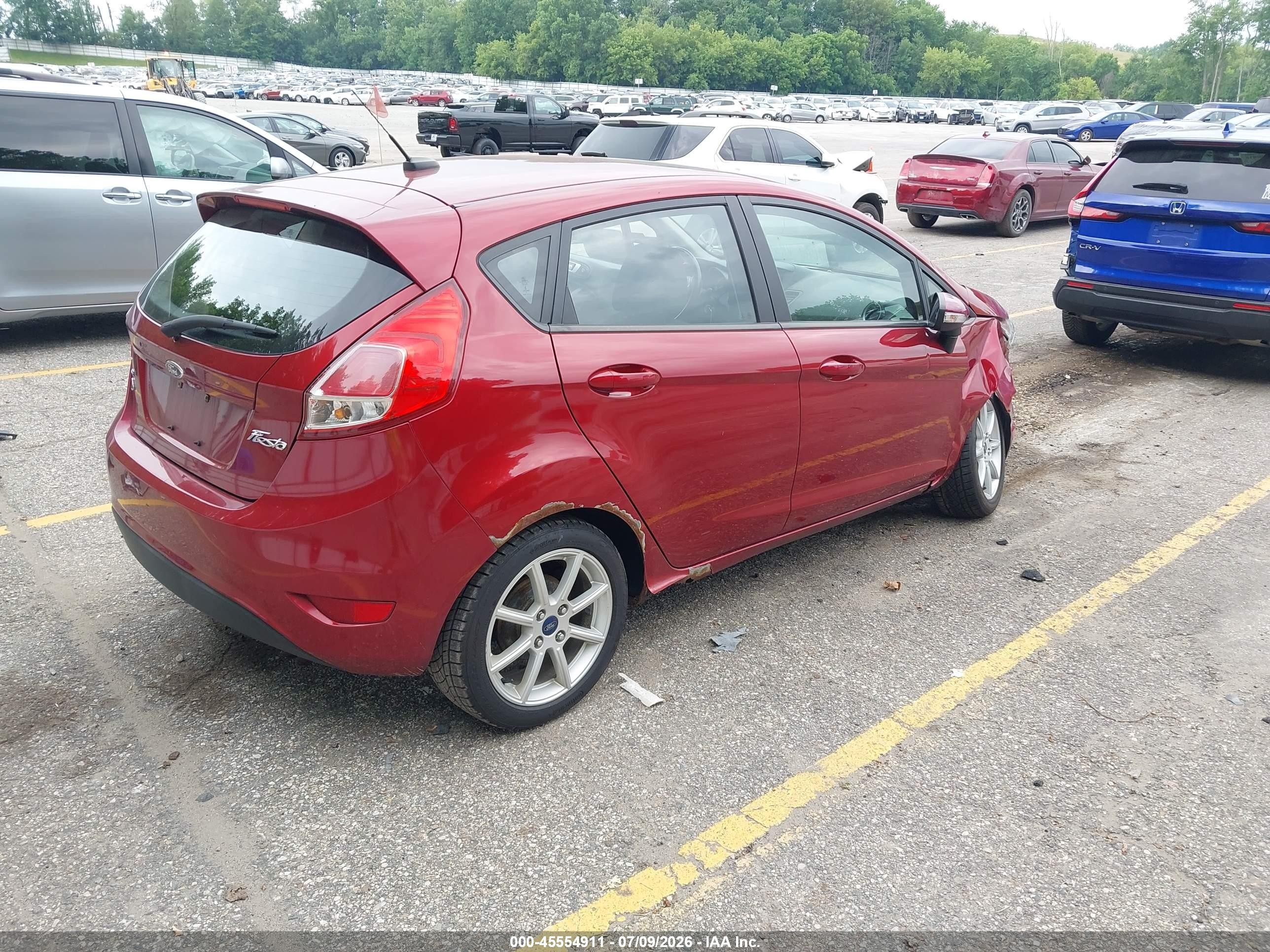 2014 Ford Fiesta Se Red vin: 3FADP4EJ3EM237761