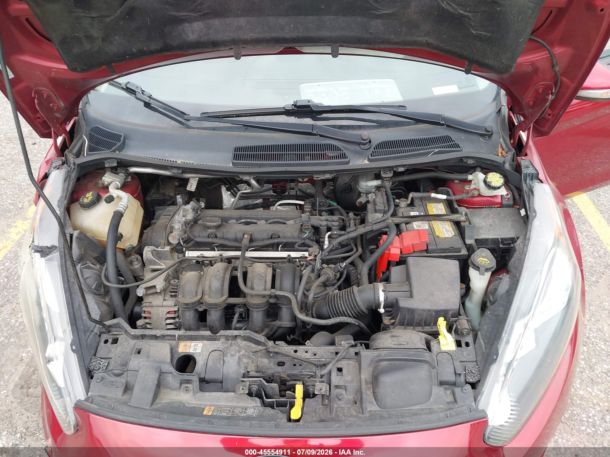2014 Ford Fiesta Se Red vin: 3FADP4EJ3EM237761