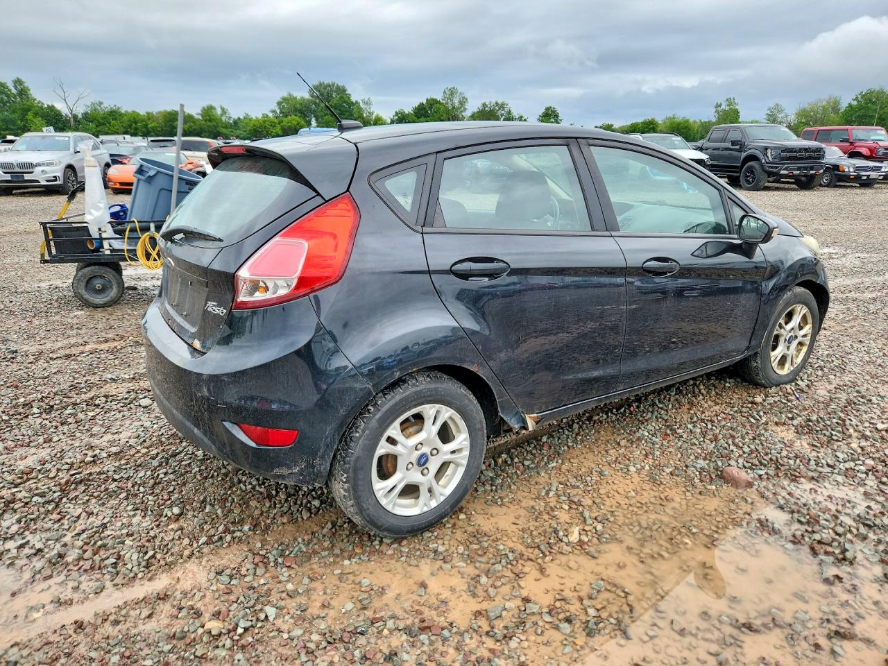 2015 Ford Fiesta Se Black vin: 3FADP4EJ3FM166854