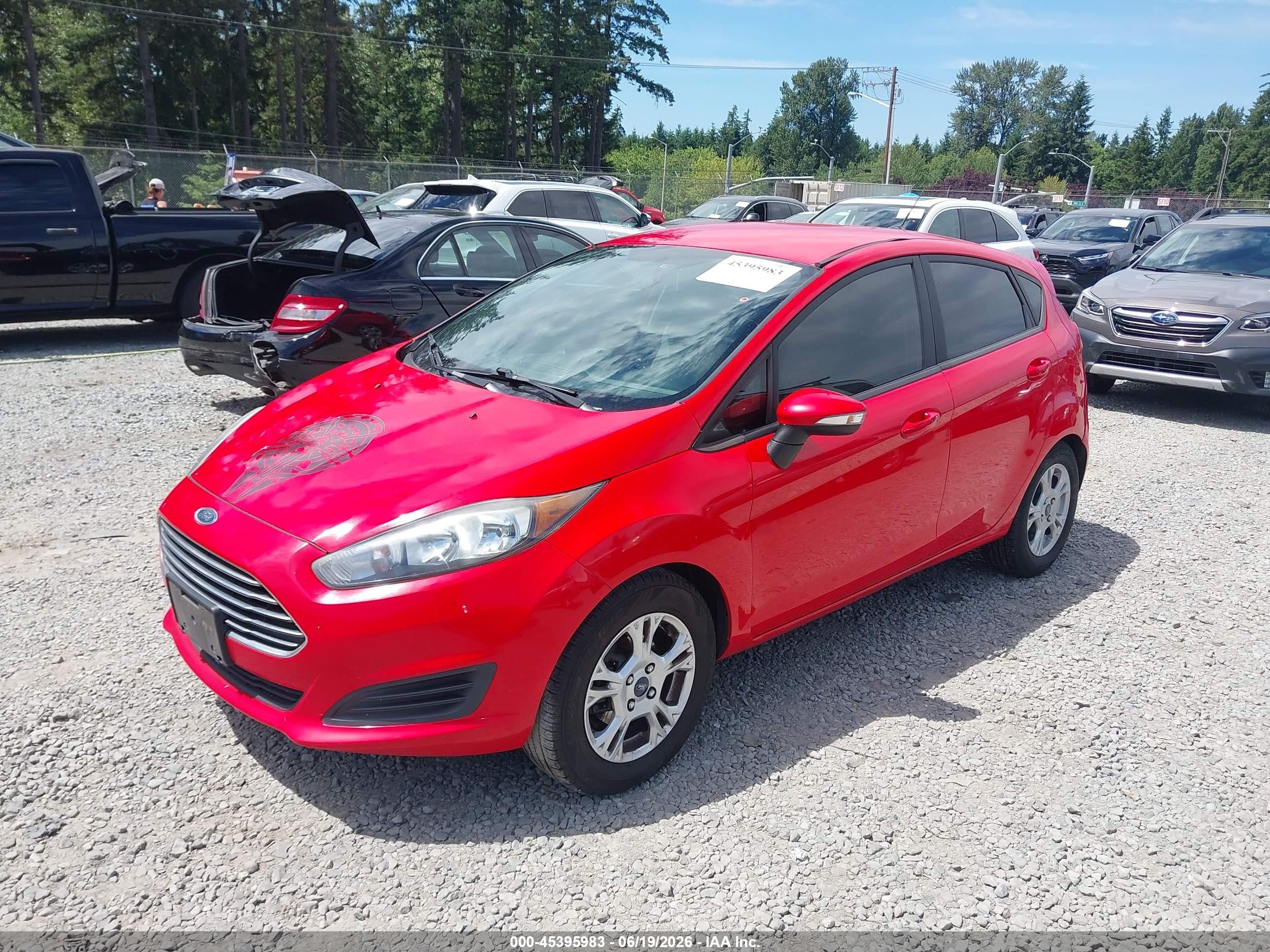2015 Ford Fiesta Se Red vin: 3FADP4EJ3FM200551