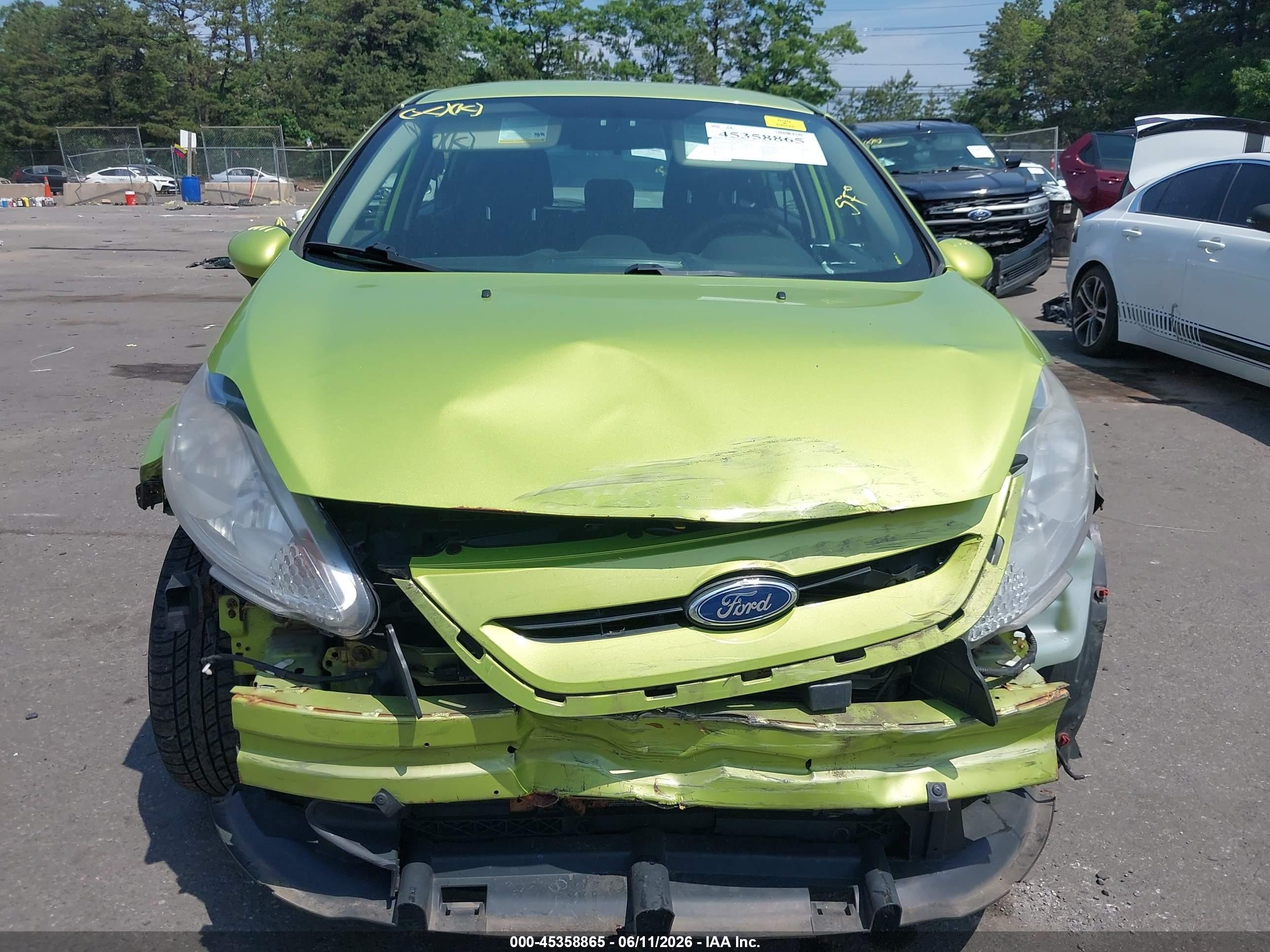 2011 Ford Fiesta Se Green vin: 3FADP4EJ4BM216378