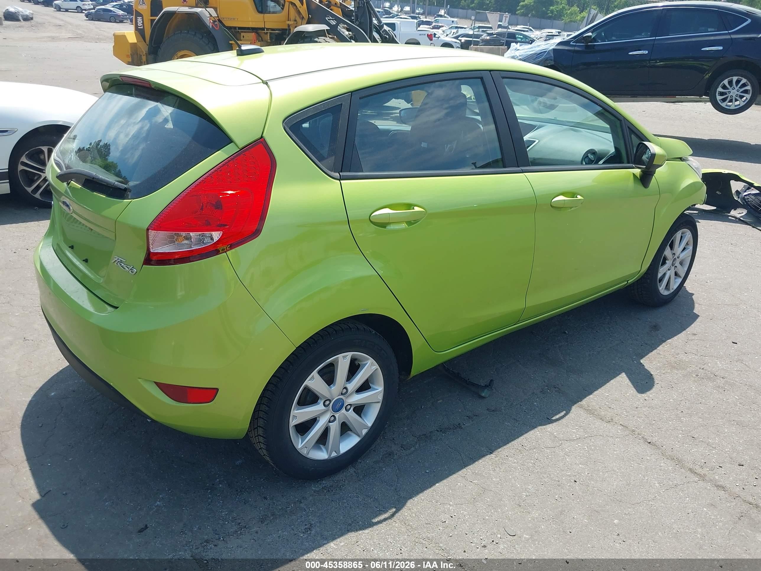 2011 Ford Fiesta Se Green vin: 3FADP4EJ4BM216378
