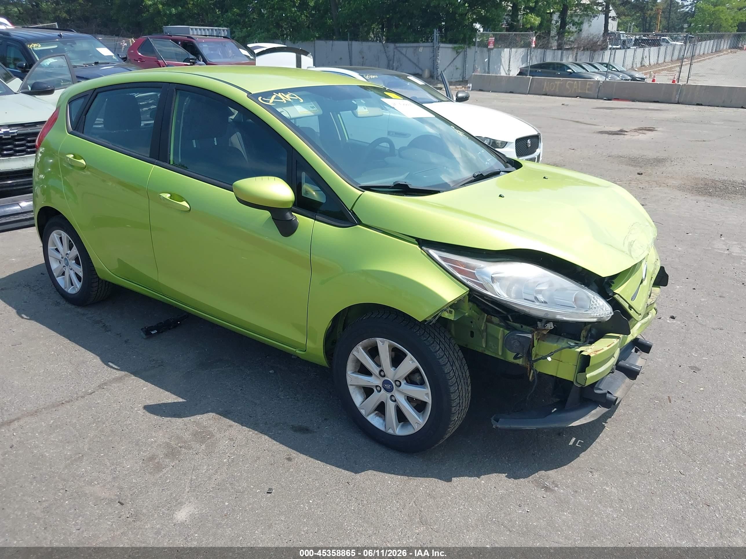 2011 Ford Fiesta Se Green vin: 3FADP4EJ4BM216378