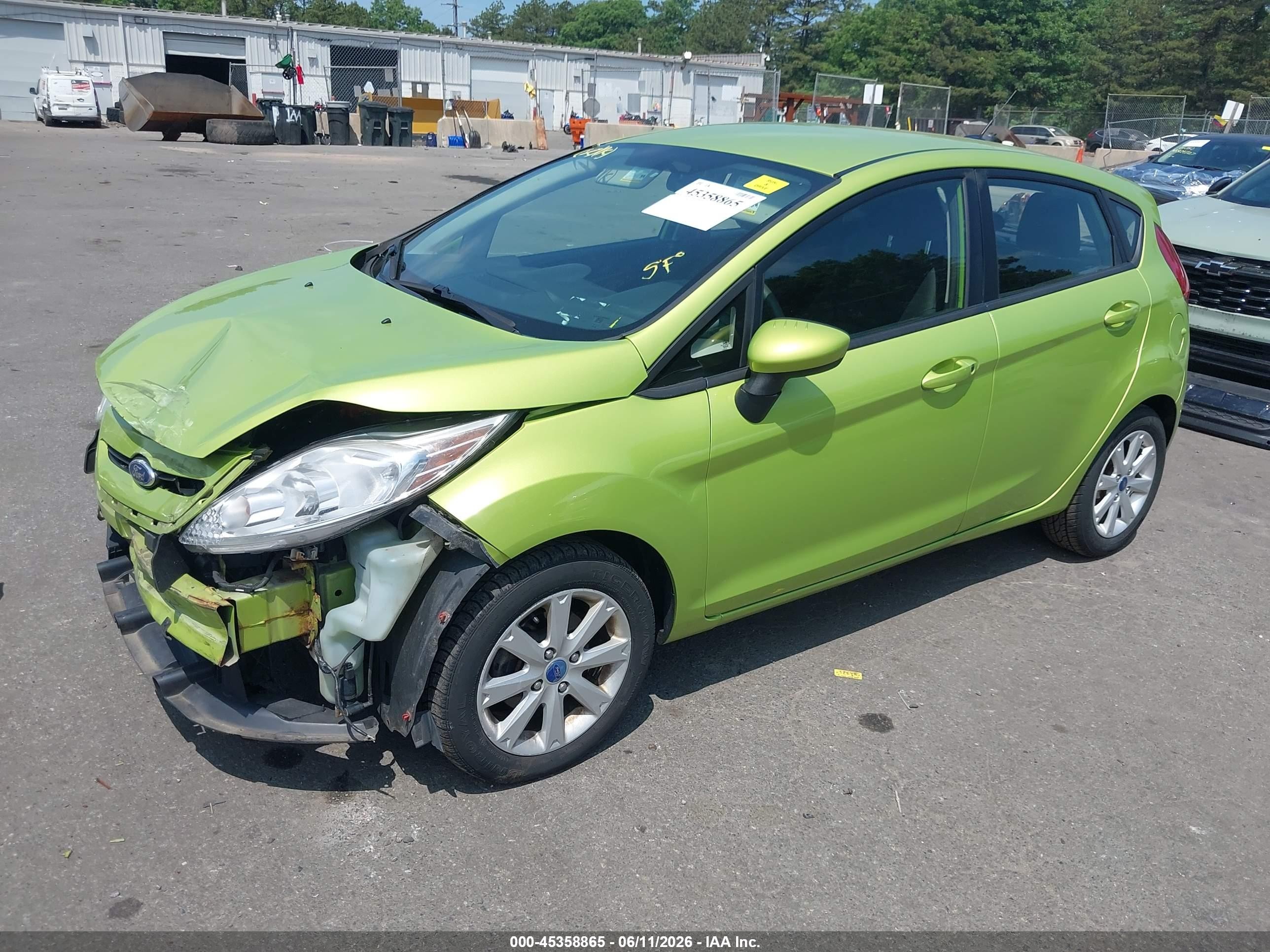 2011 Ford Fiesta Se Green vin: 3FADP4EJ4BM216378