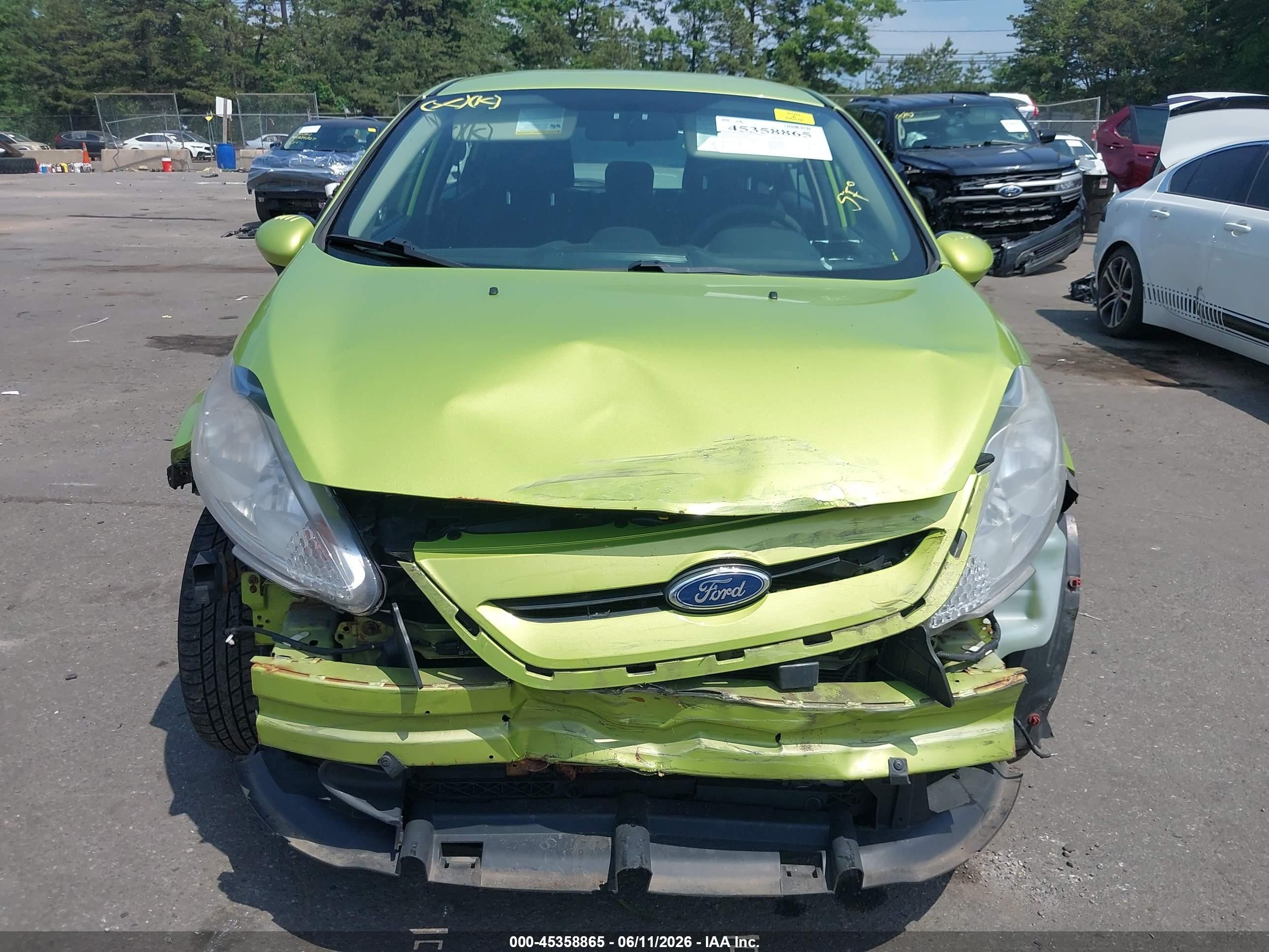 2011 Ford Fiesta Se Green vin: 3FADP4EJ4BM216378