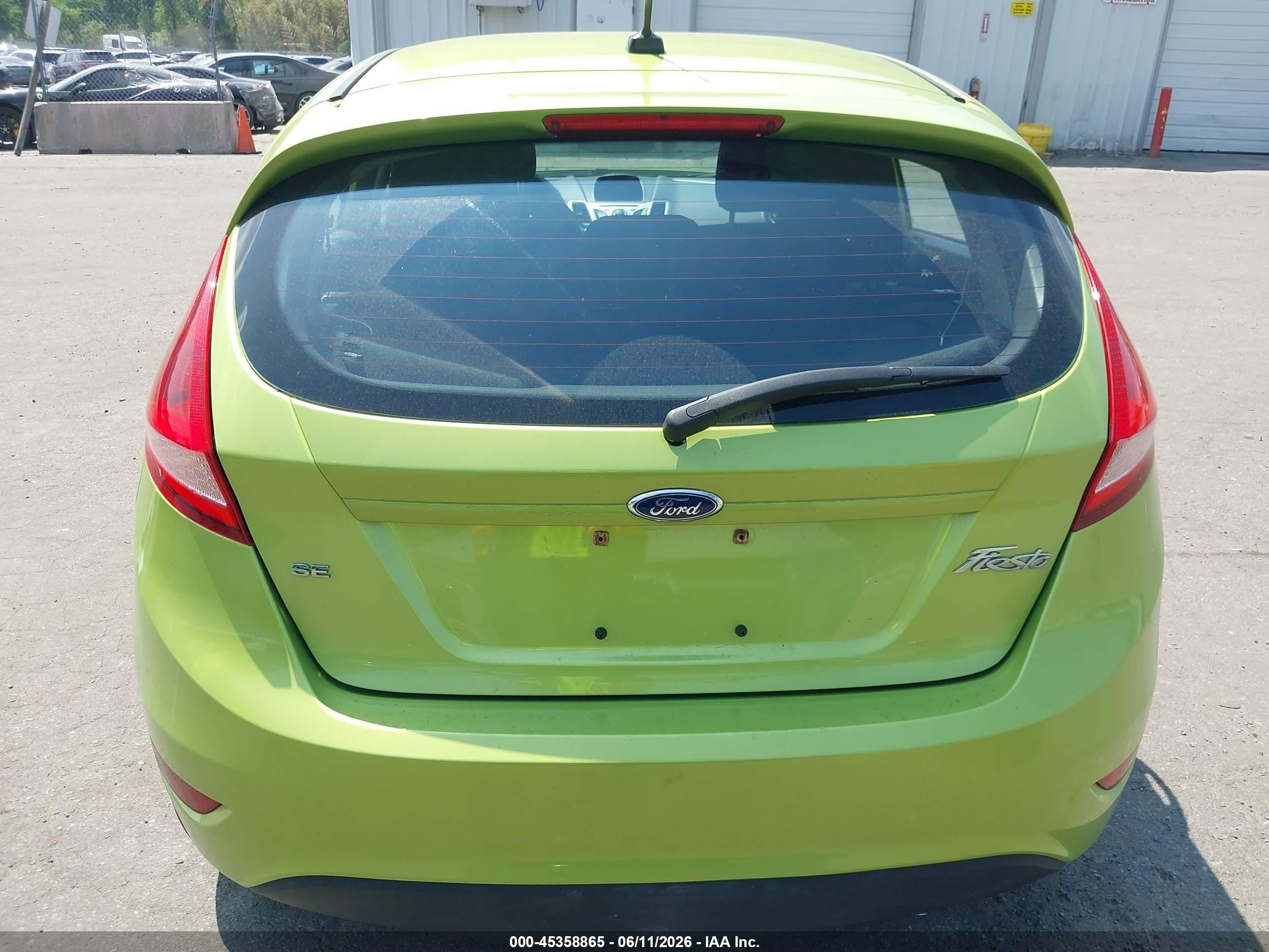 2011 Ford Fiesta Se Green vin: 3FADP4EJ4BM216378