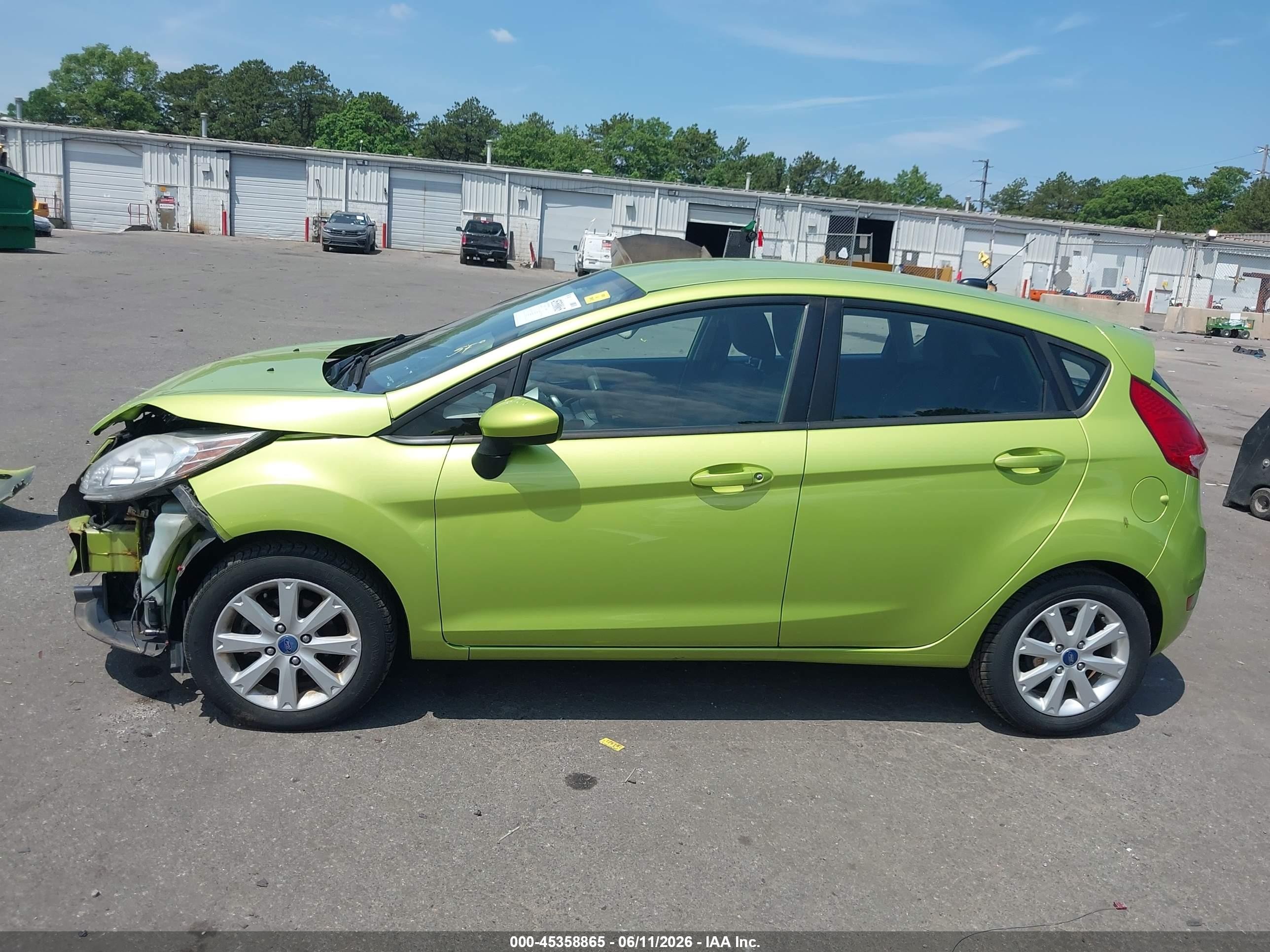 2011 Ford Fiesta Se Green vin: 3FADP4EJ4BM216378