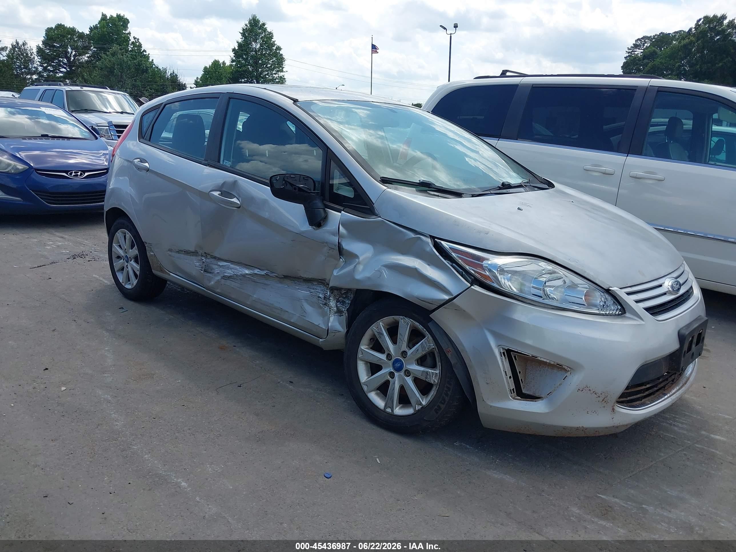2012 Ford Fiesta Se Silver vin: 3FADP4EJ4CM101944