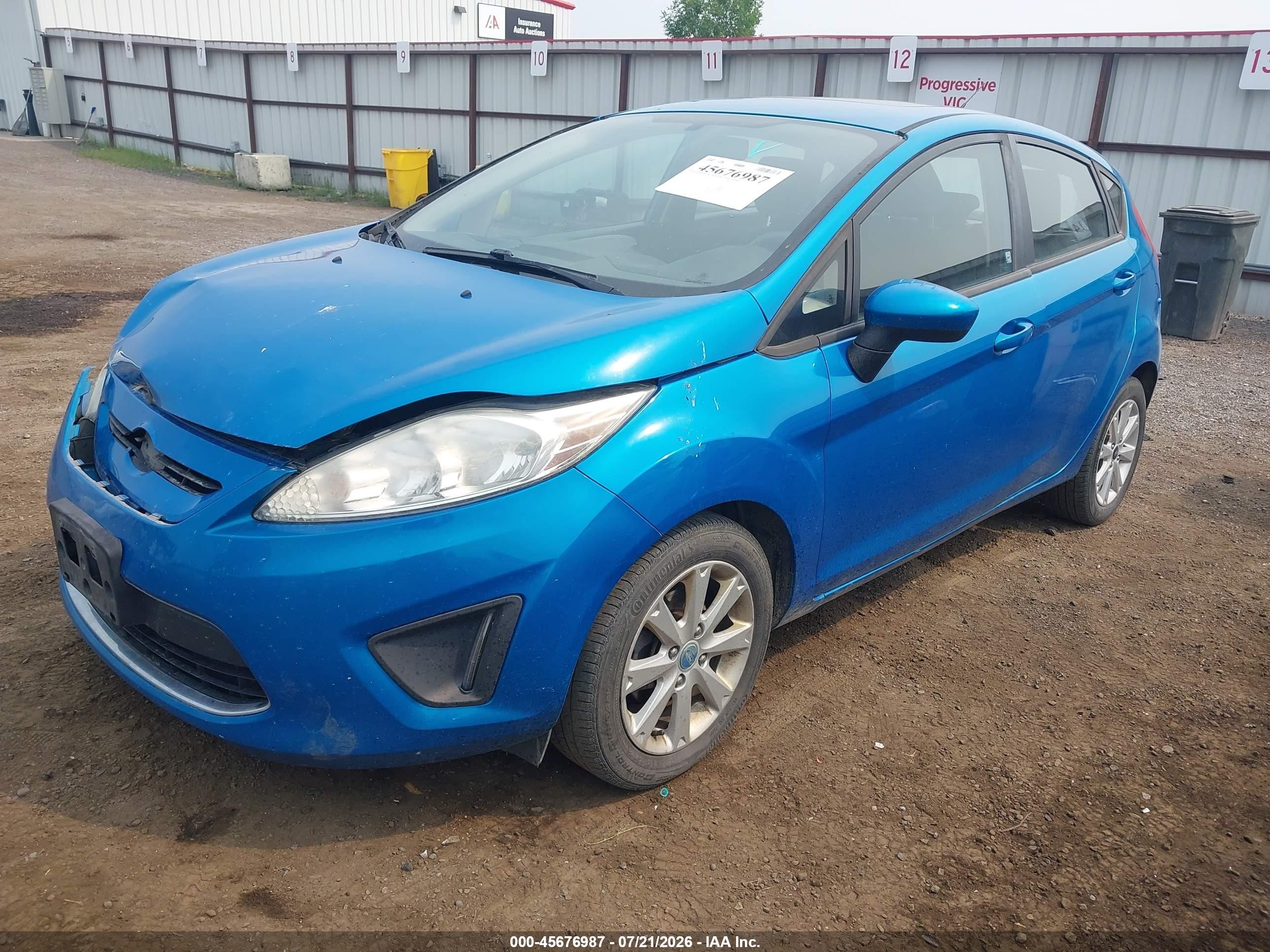 2012 Ford Fiesta Se Light Blue vin: 3FADP4EJ4CM140923