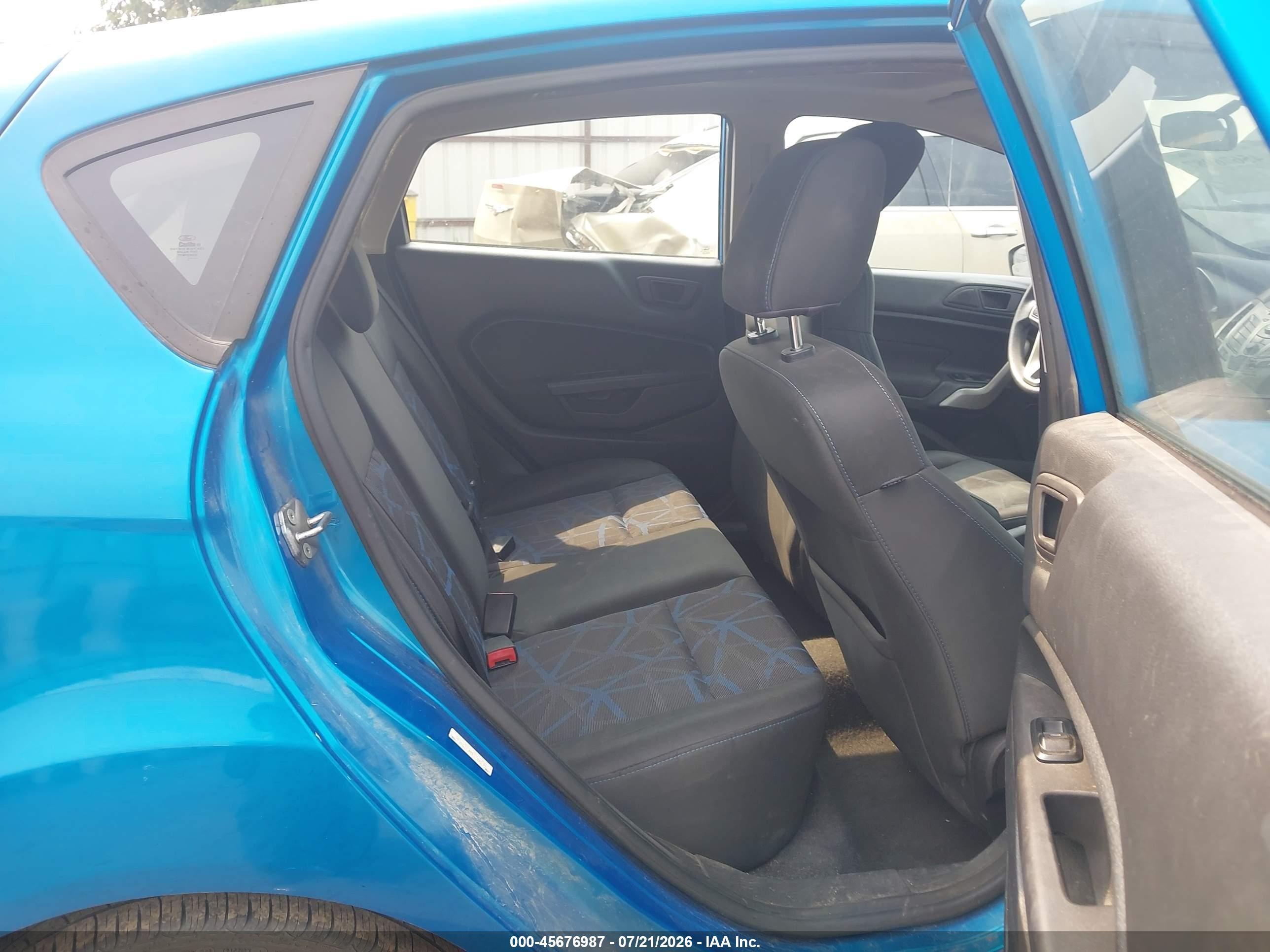 2012 Ford Fiesta Se Light Blue vin: 3FADP4EJ4CM140923