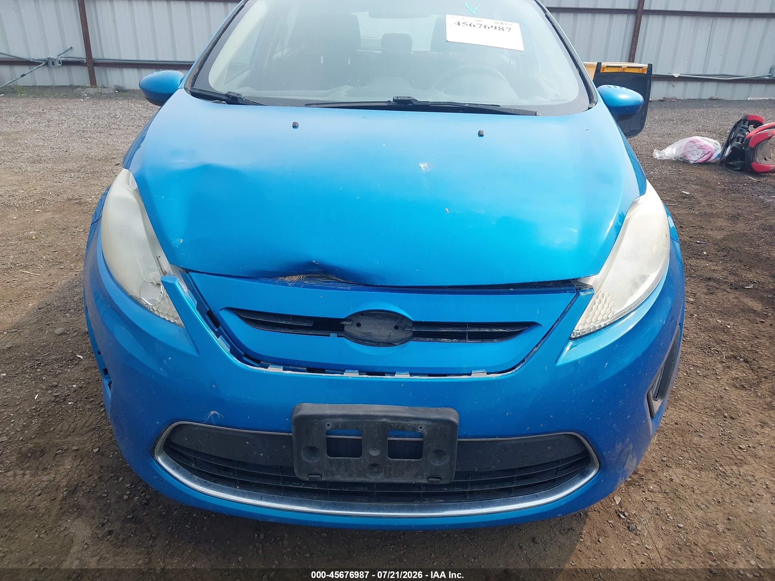 2012 Ford Fiesta Se Light Blue vin: 3FADP4EJ4CM140923
