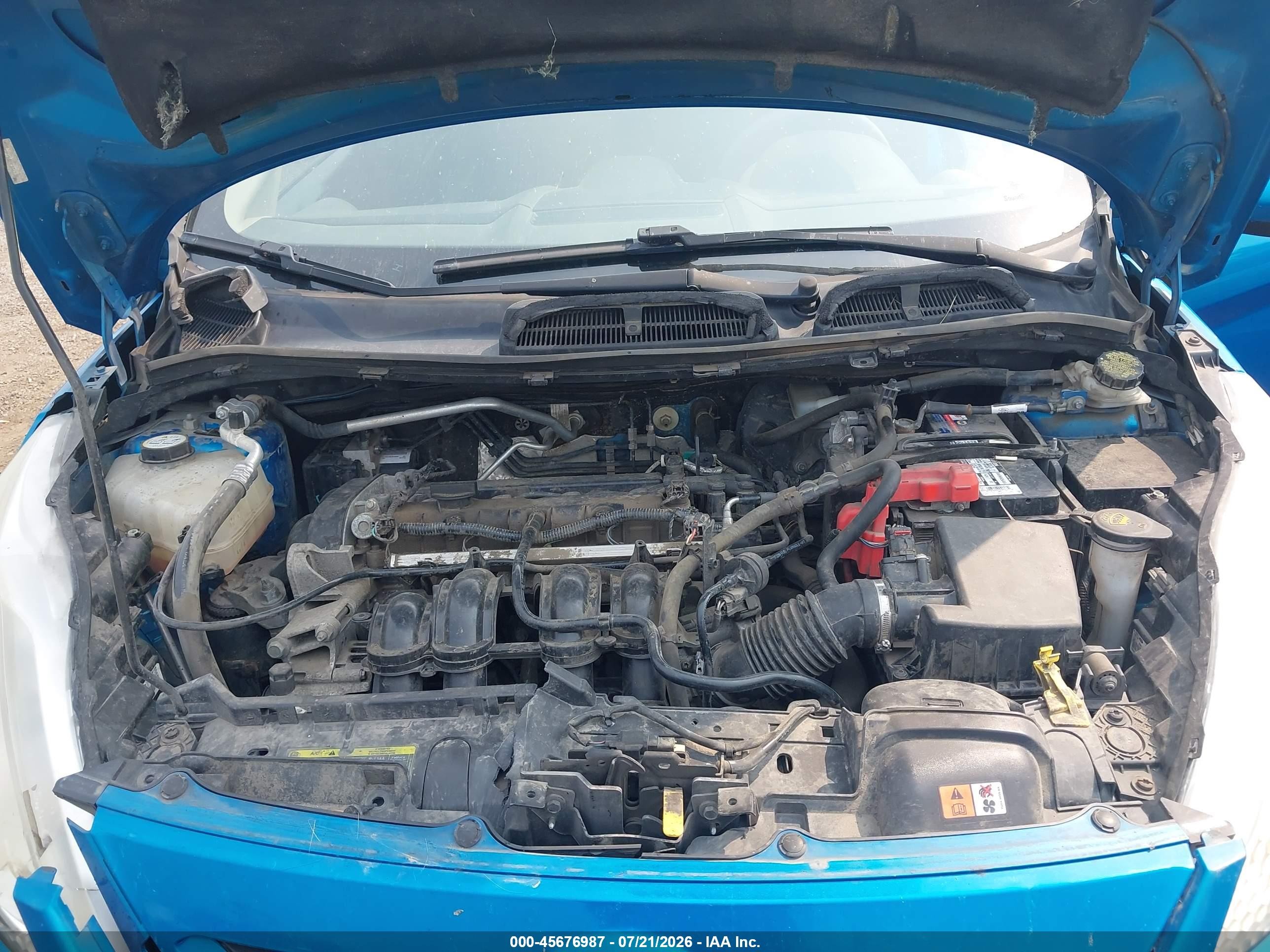 2012 Ford Fiesta Se Light Blue vin: 3FADP4EJ4CM140923