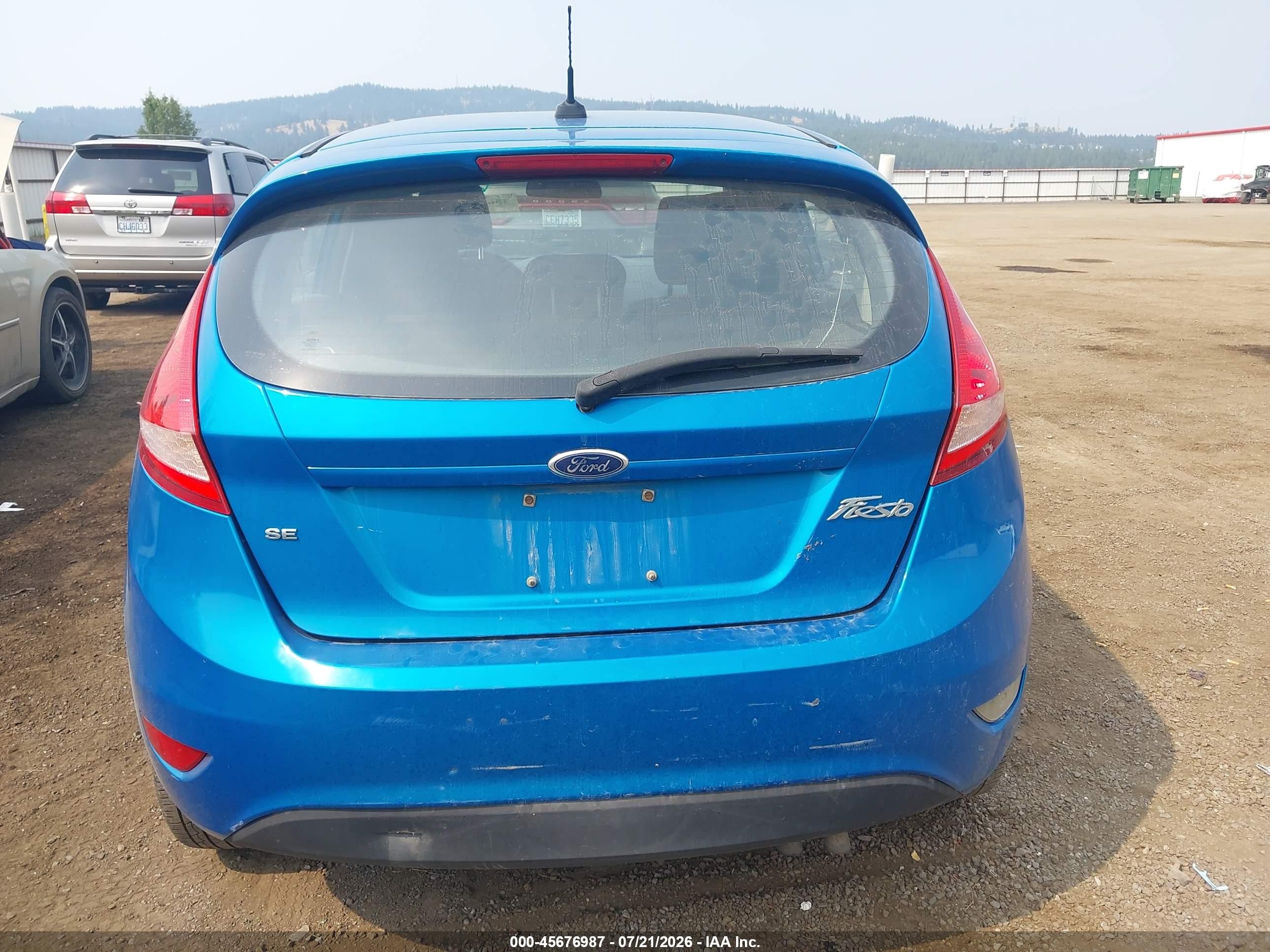 2012 Ford Fiesta Se Light Blue vin: 3FADP4EJ4CM140923