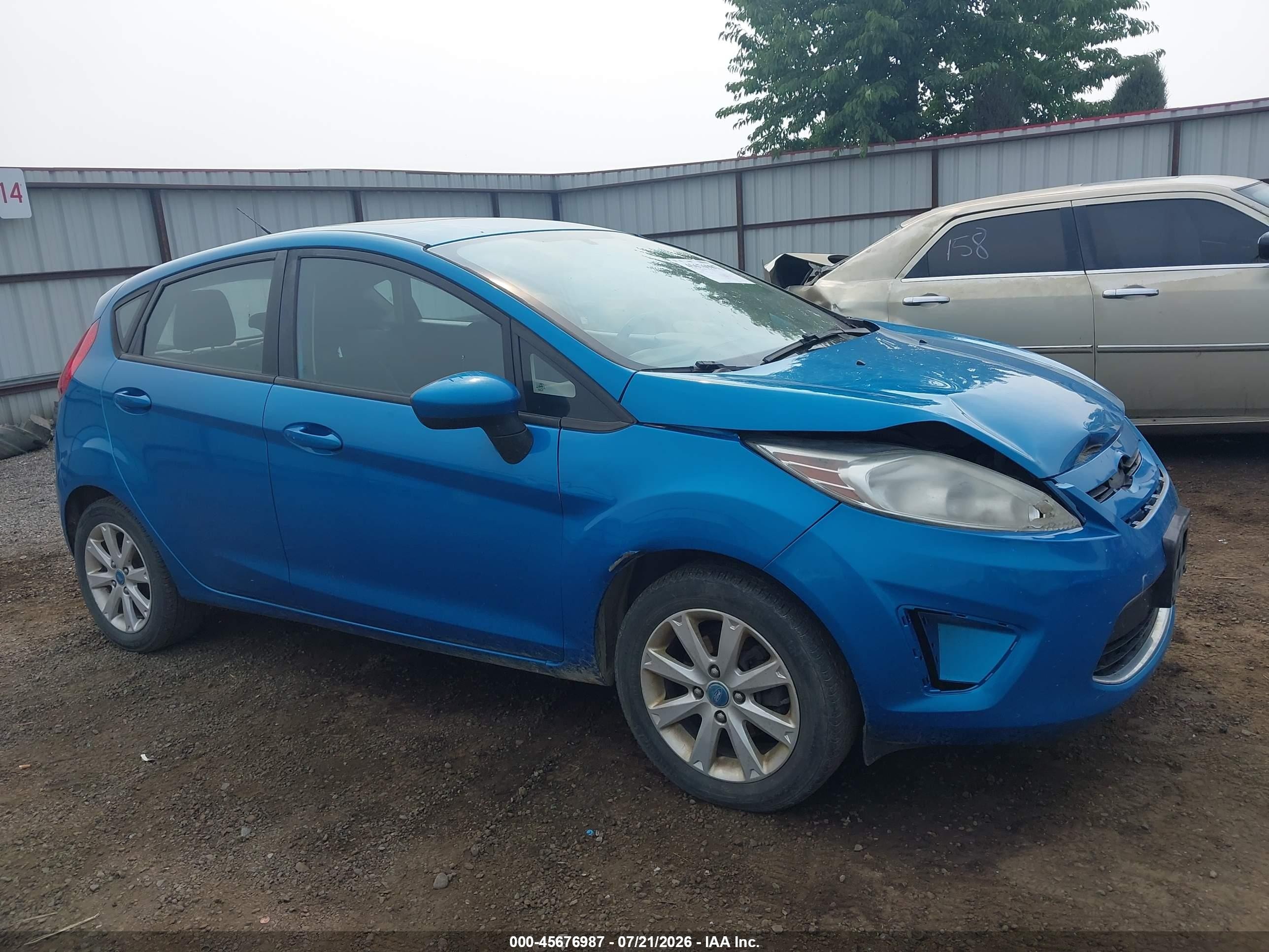 2012 Ford Fiesta Se Light Blue vin: 3FADP4EJ4CM140923