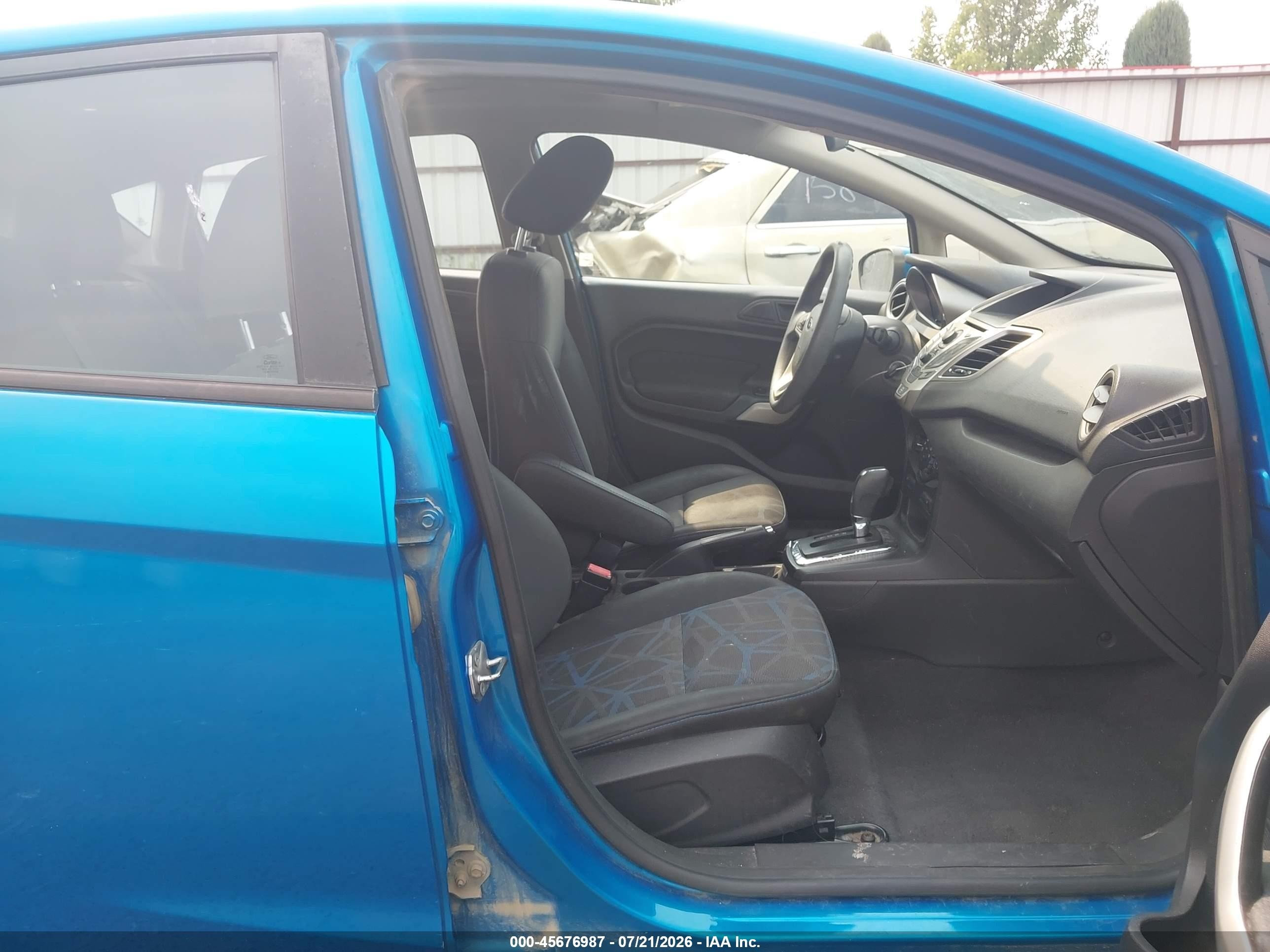 2012 Ford Fiesta Se Light Blue vin: 3FADP4EJ4CM140923