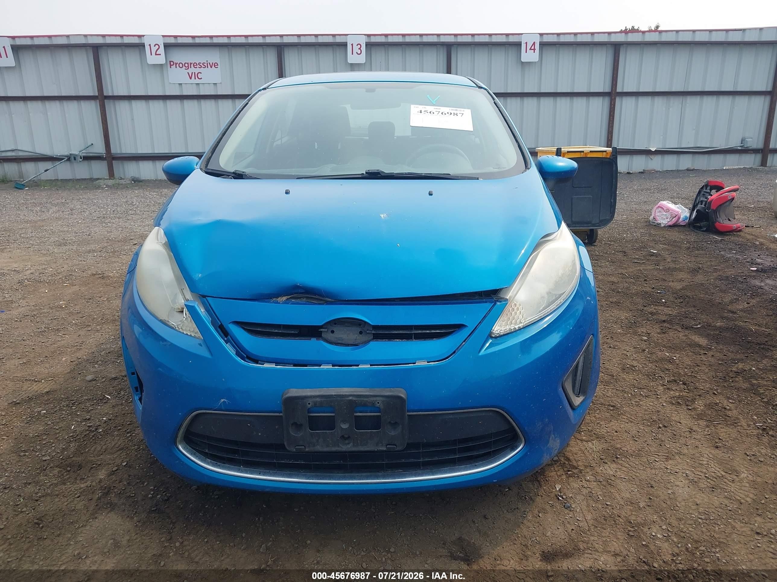 2012 Ford Fiesta Se Light Blue vin: 3FADP4EJ4CM140923