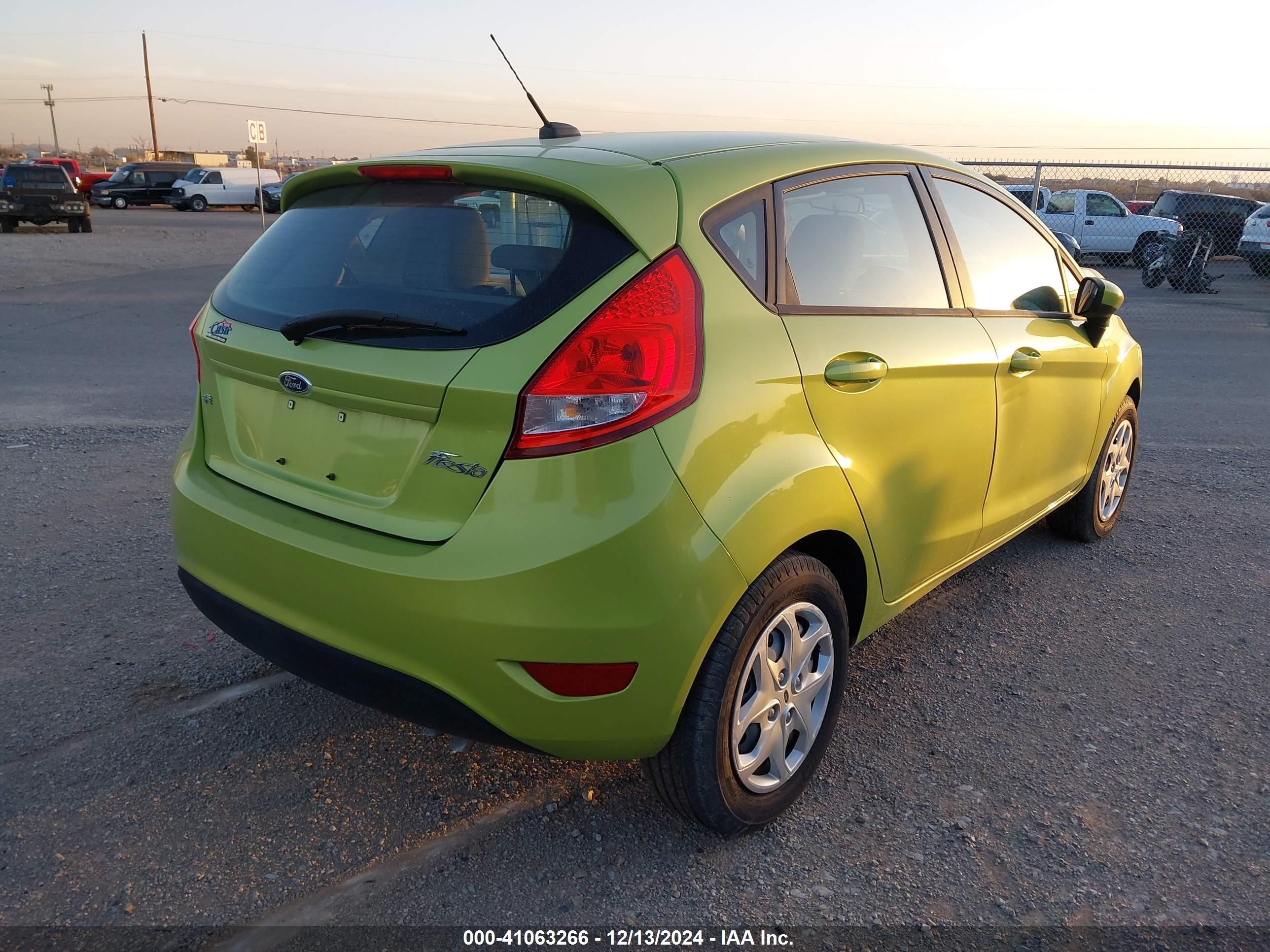 2012 Ford Fiesta Se Green vin: 3FADP4EJ4CM153610