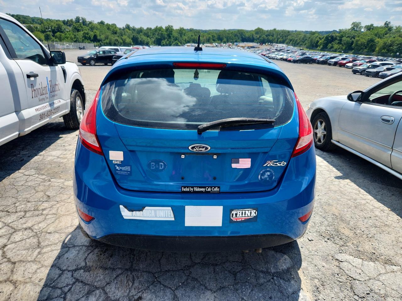 2013 Ford Fiesta Se Blue vin: 3FADP4EJ4DM107406