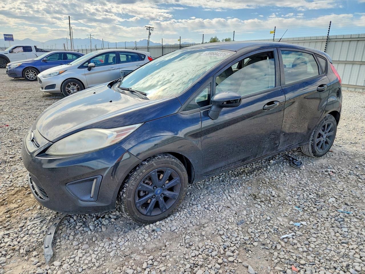 2013 Ford Fiesta Se Black vin: 3FADP4EJ4DM116798