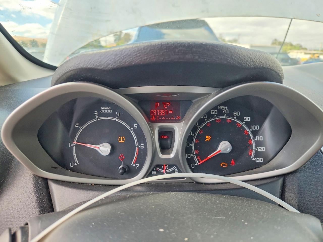 2013 Ford Fiesta Se White vin: 3FADP4EJ4DM159442