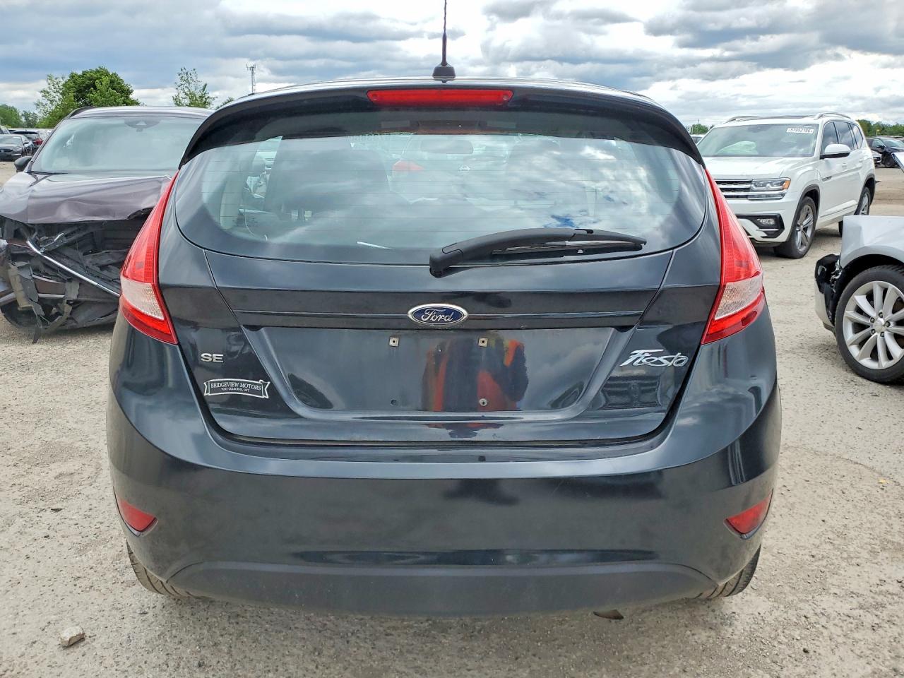 2013 Ford Fiesta Se Black vin: 3FADP4EJ4DM196877
