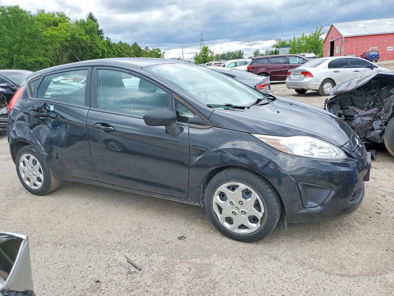 2013 Ford Fiesta Se Black vin: 3FADP4EJ4DM196877