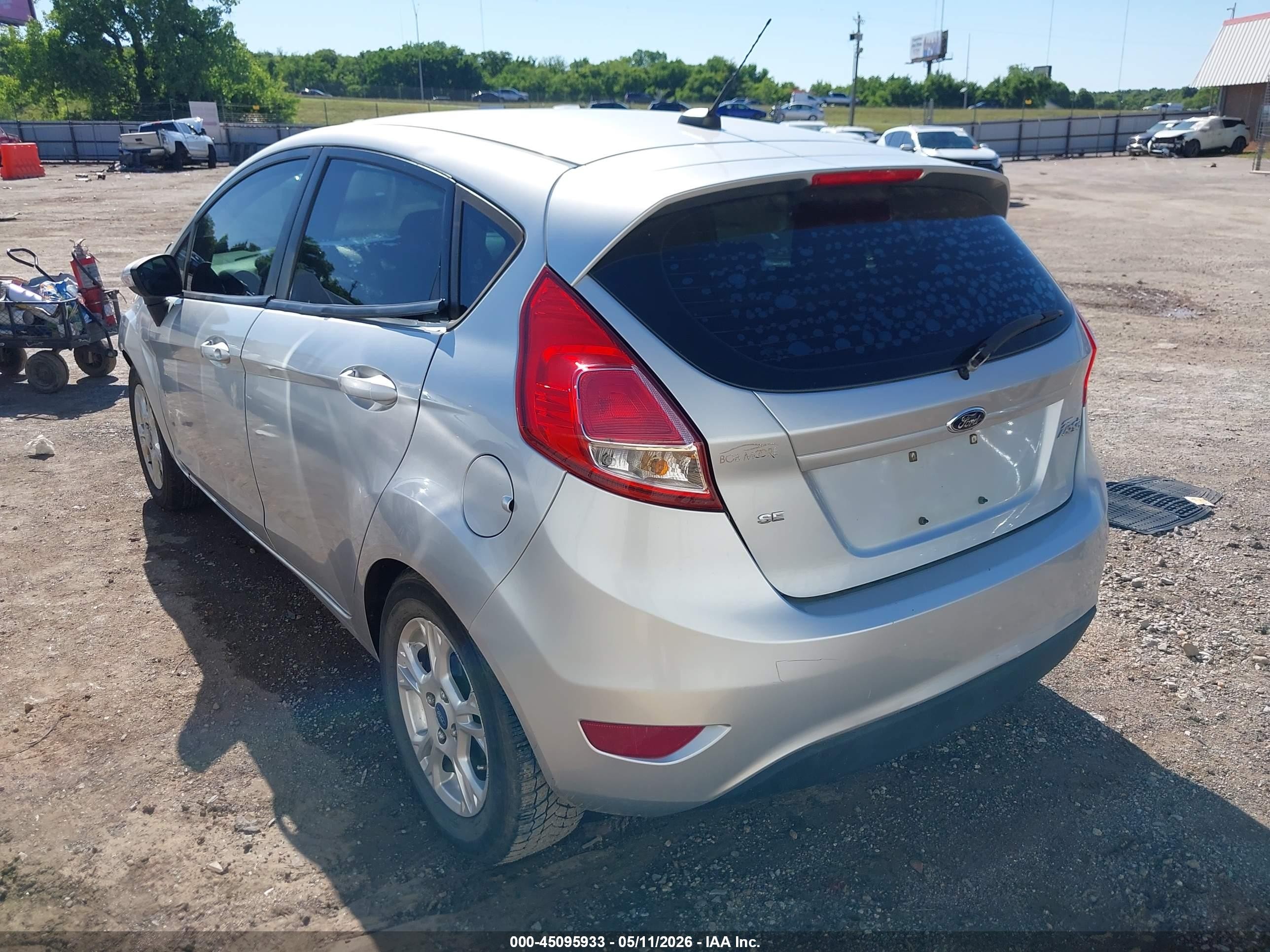 2014 Ford Fiesta Se Silver vin: 3FADP4EJ4EM118181