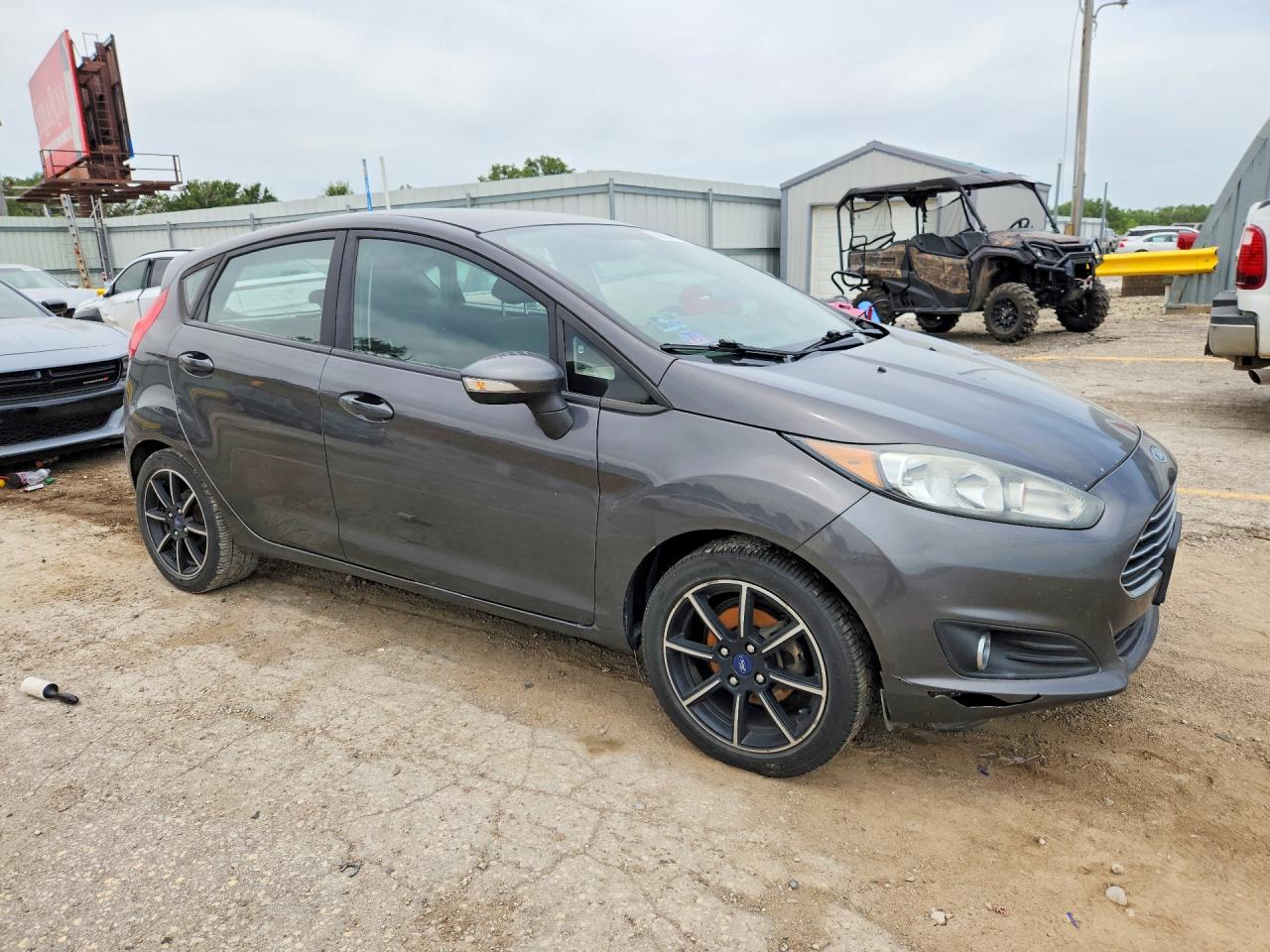 2015 Ford Fiesta Se Gray vin: 3FADP4EJ4FM171934