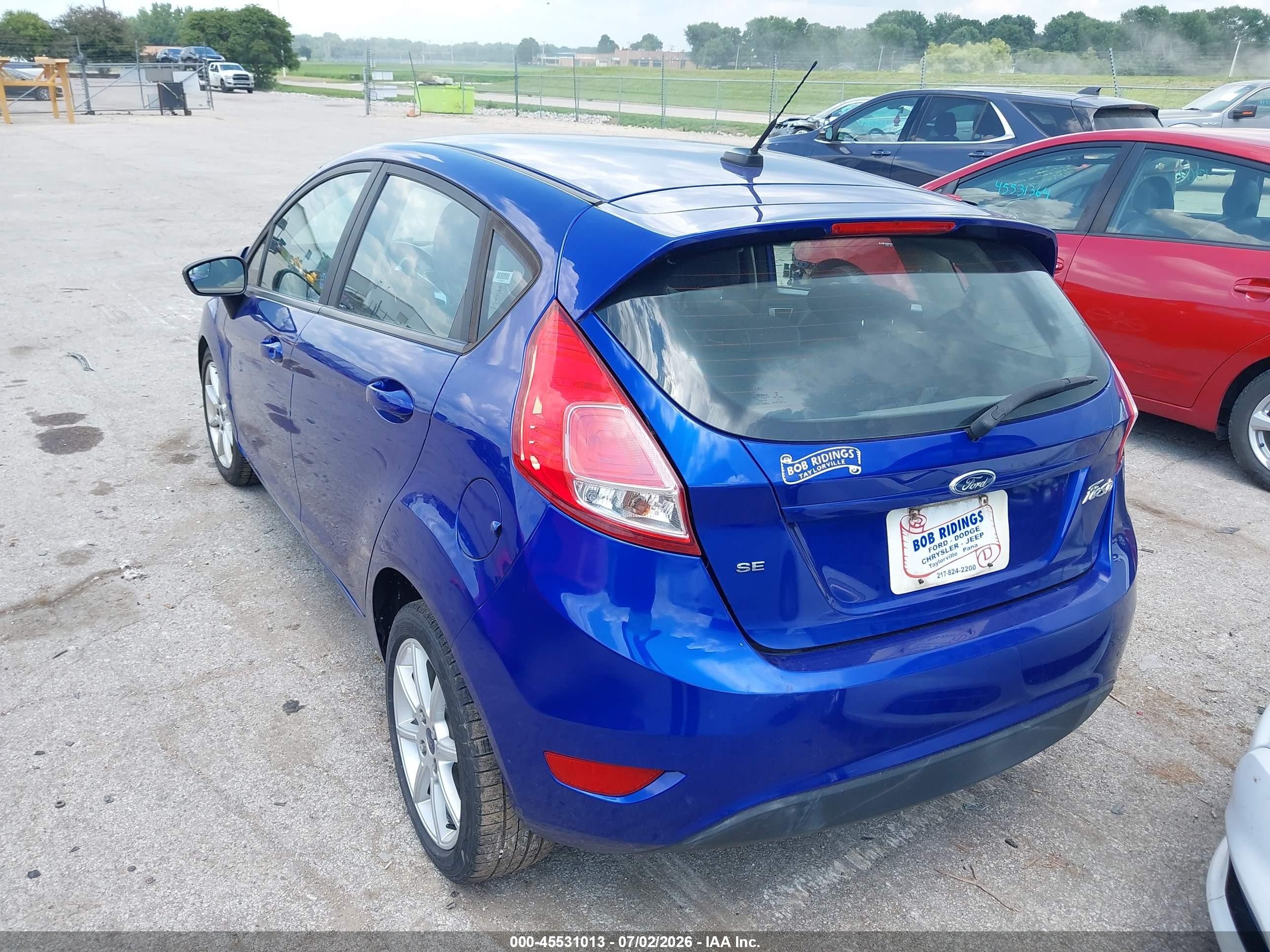 2015 Ford Fiesta Se Blue vin: 3FADP4EJ4FM205578