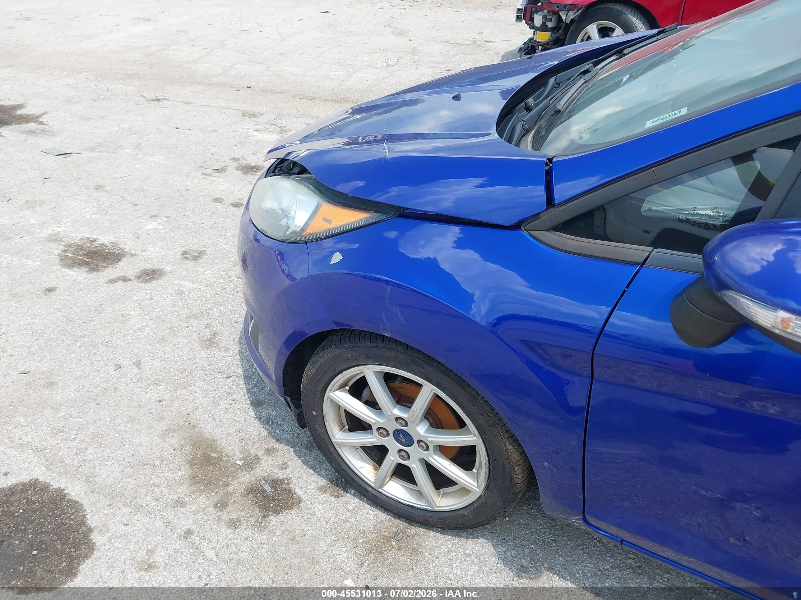 2015 Ford Fiesta Se Blue vin: 3FADP4EJ4FM205578