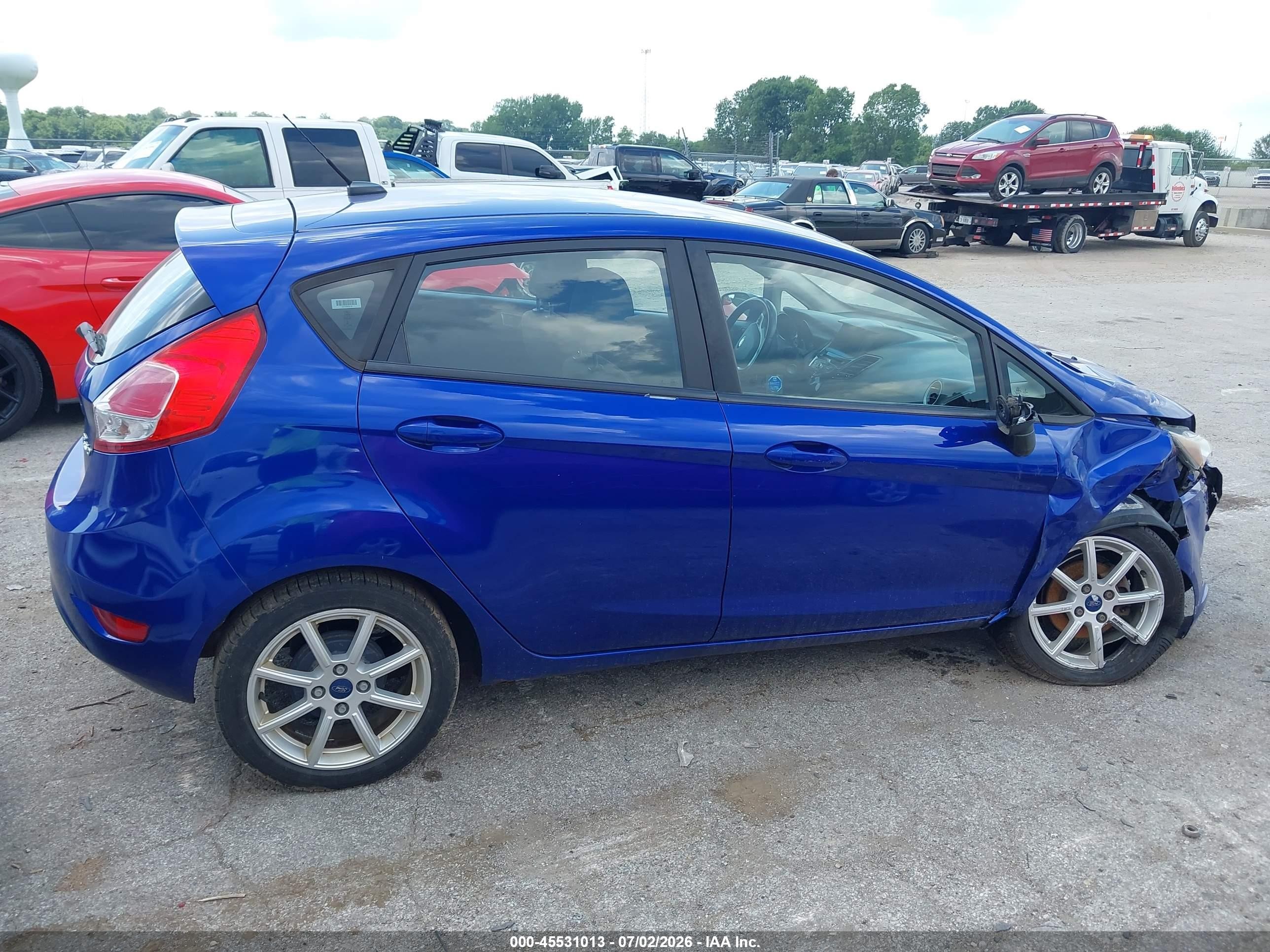 2015 Ford Fiesta Se Blue vin: 3FADP4EJ4FM205578