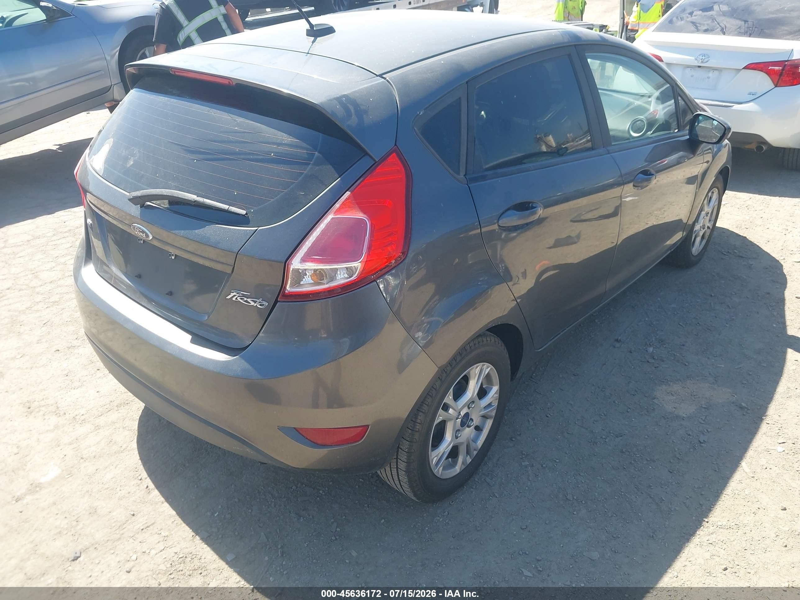 2015 Ford Fiesta Se Gray vin: 3FADP4EJ4FM225197