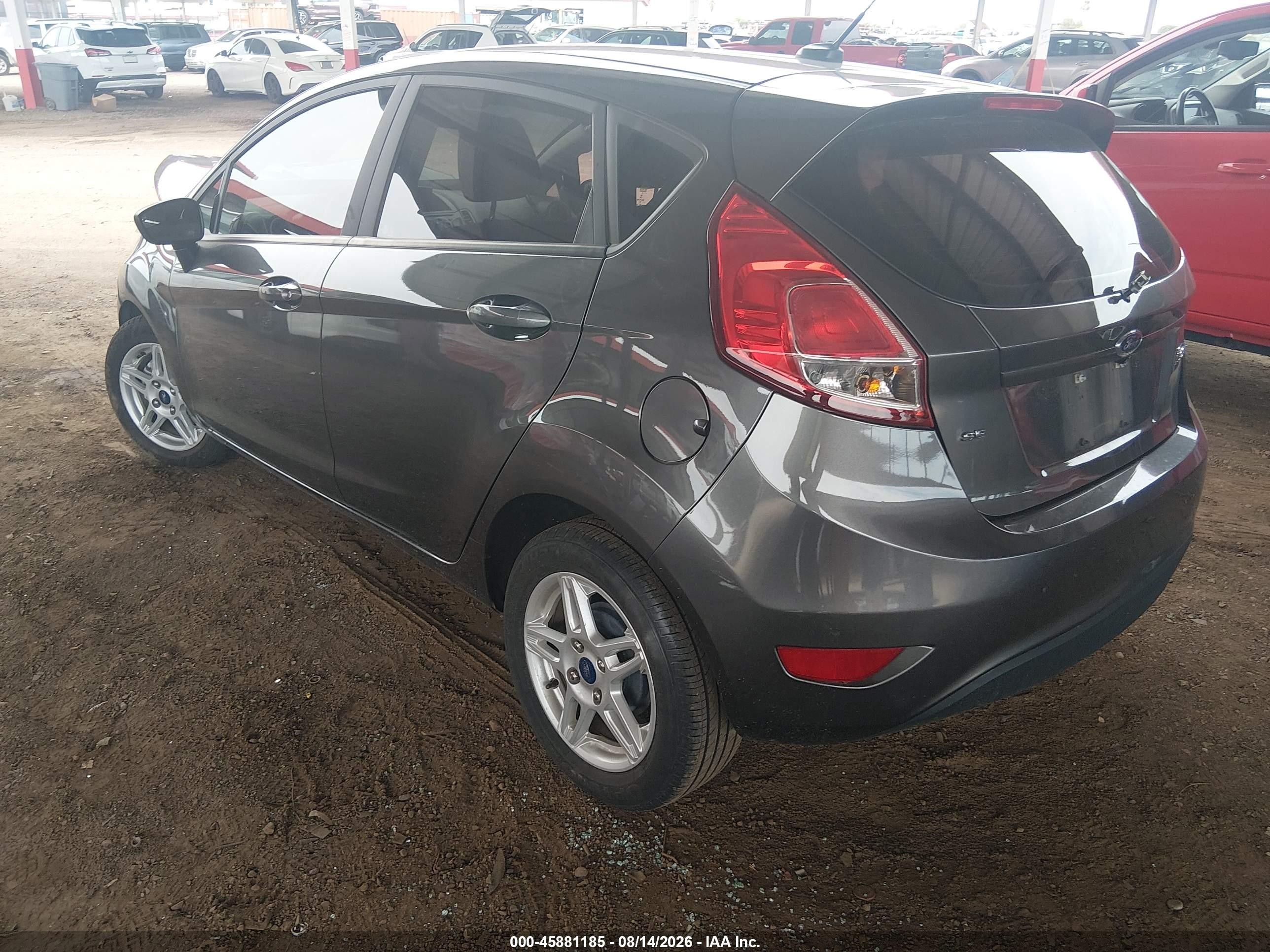 2019 Ford Fiesta Se Серый vin: 3FADP4EJ4KM152715