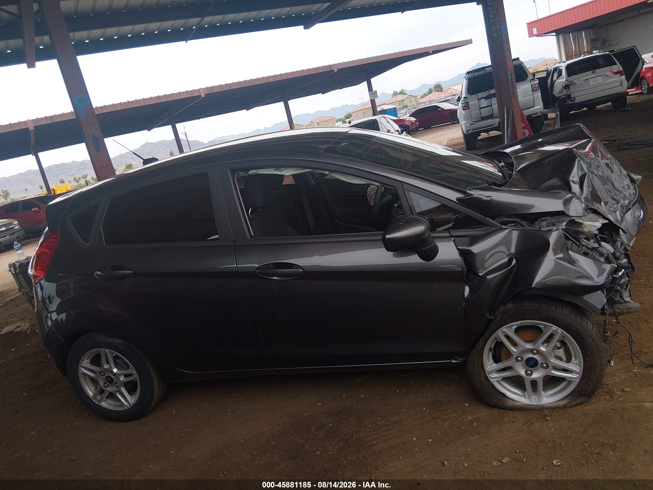 2019 Ford Fiesta Se Серый vin: 3FADP4EJ4KM152715