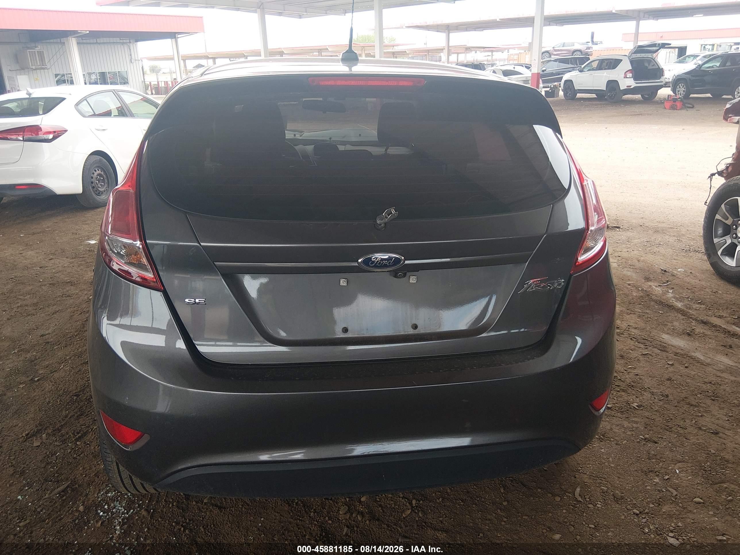 2019 Ford Fiesta Se Серый vin: 3FADP4EJ4KM152715