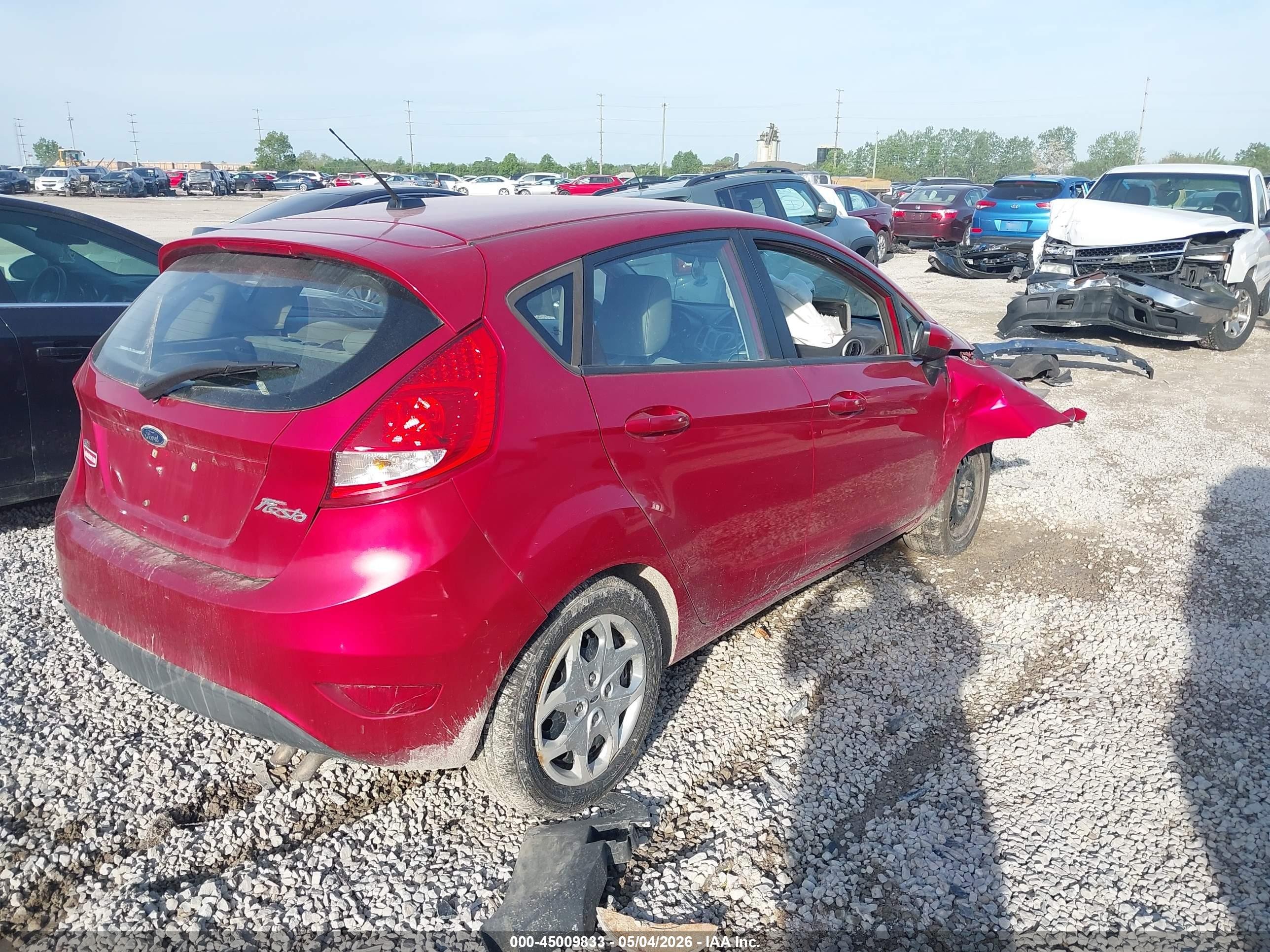 2011 Ford Fiesta Se Red vin: 3FADP4EJ5BM115852