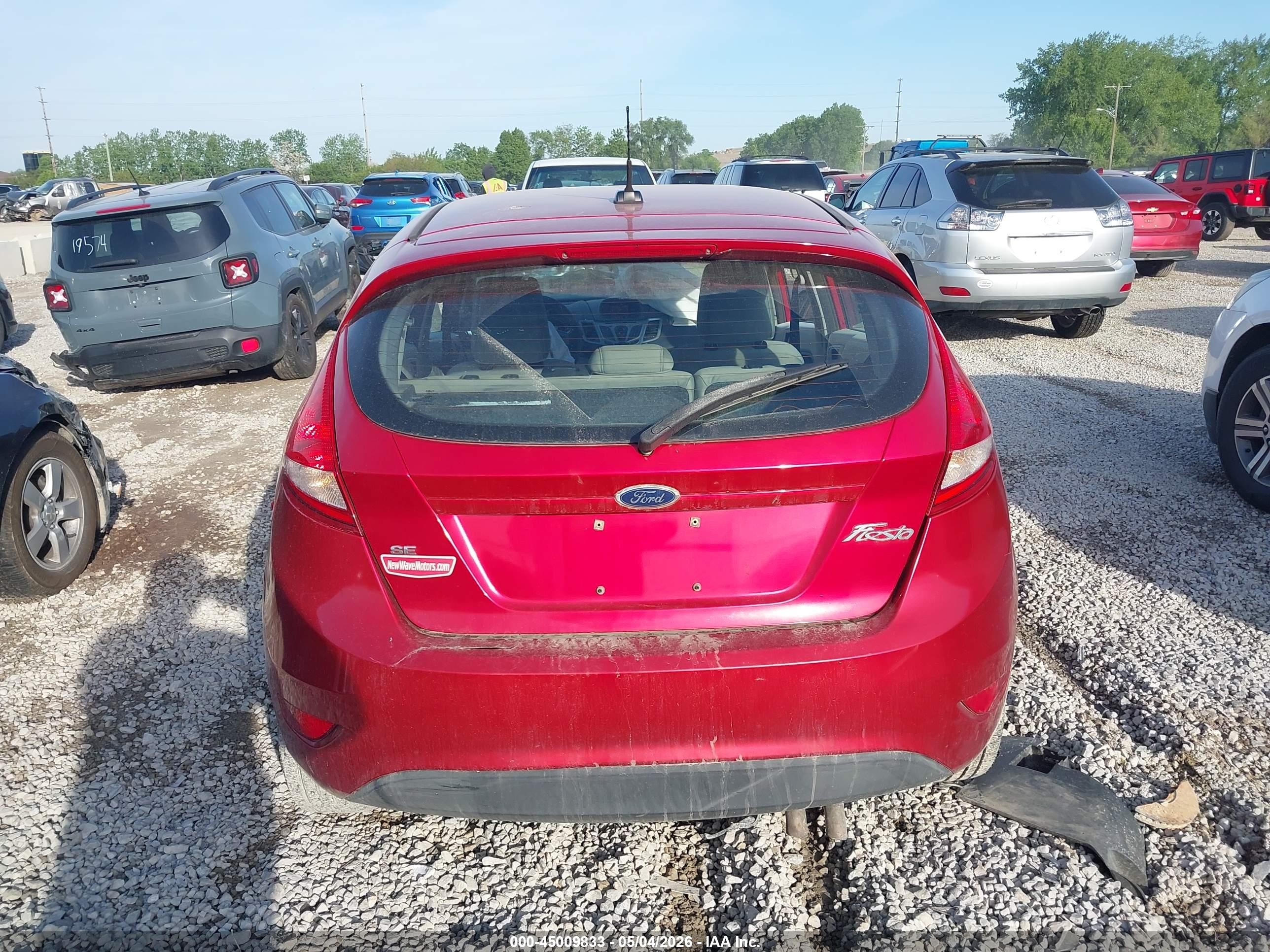 2011 Ford Fiesta Se Red vin: 3FADP4EJ5BM115852