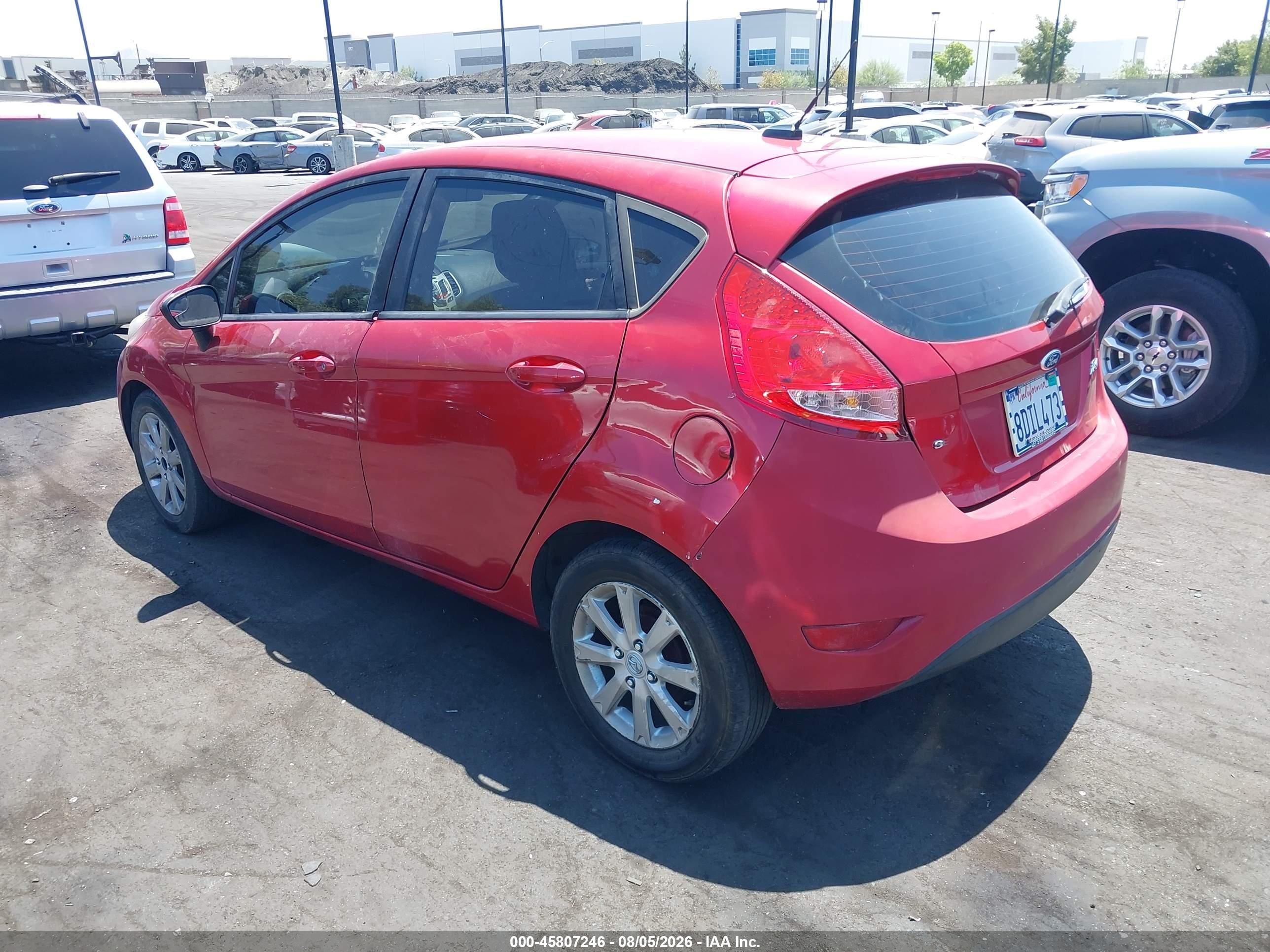 2011 Ford Fiesta Se Red vin: 3FADP4EJ5BM196660
