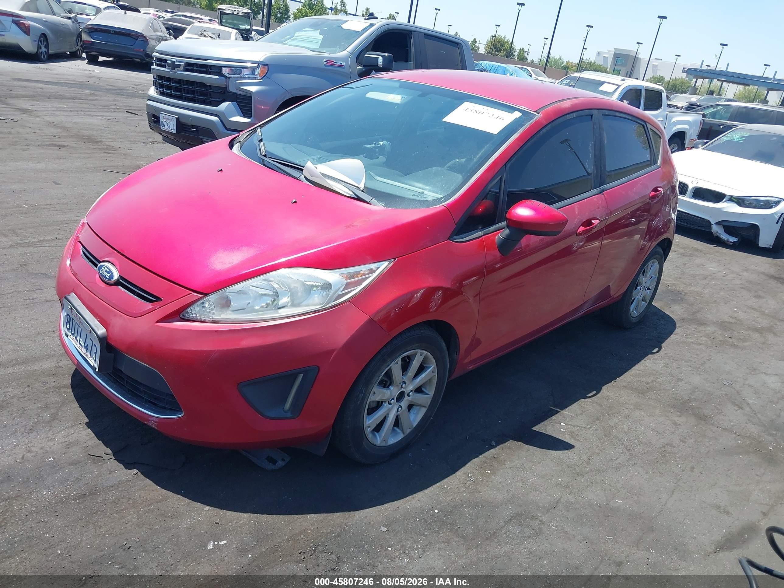 2011 Ford Fiesta Se Red vin: 3FADP4EJ5BM196660