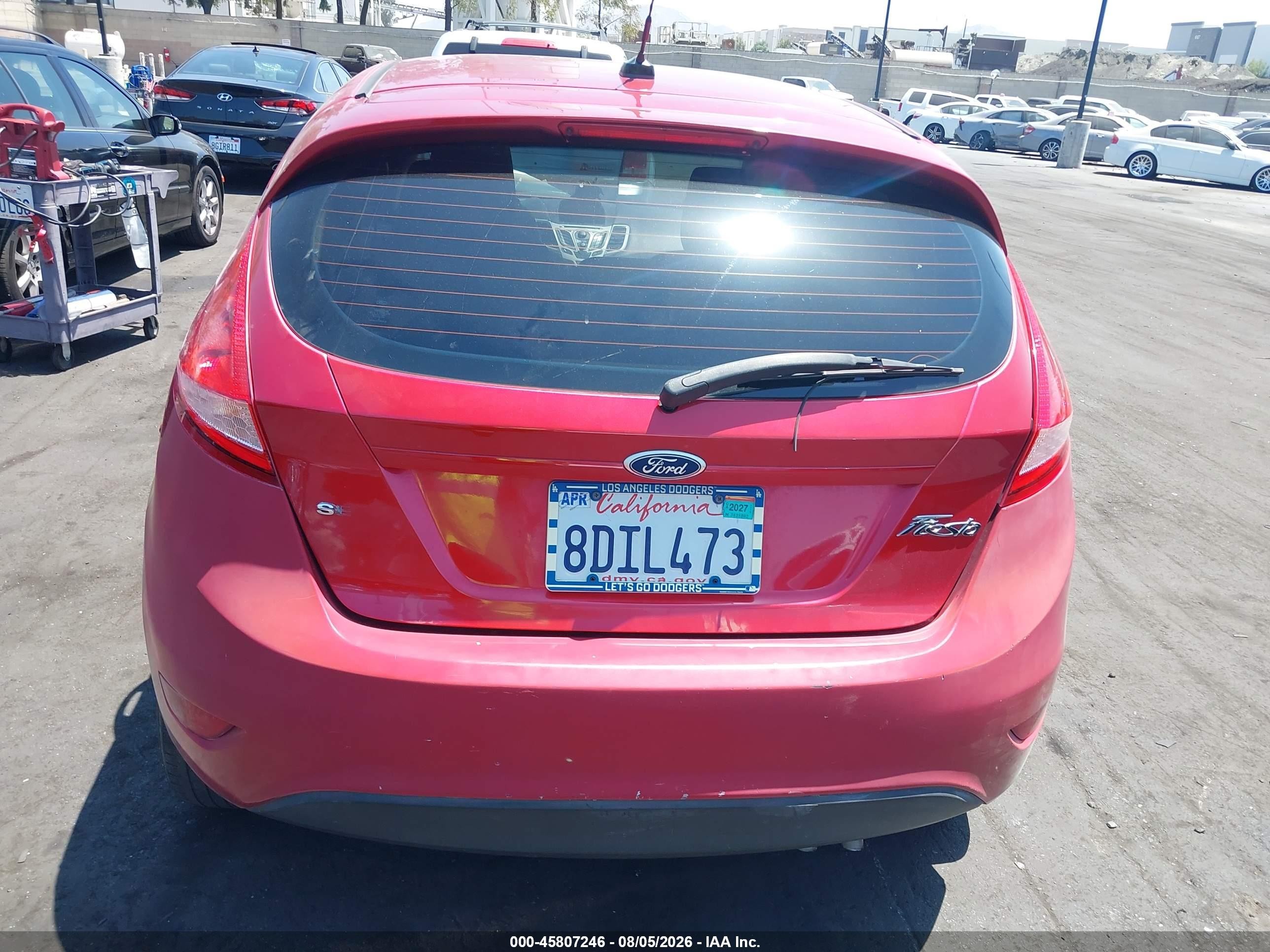 2011 Ford Fiesta Se Red vin: 3FADP4EJ5BM196660