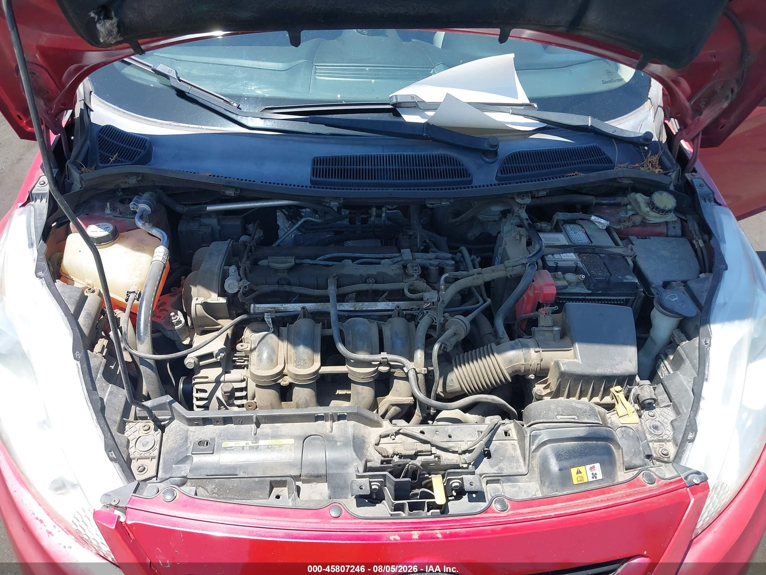 2011 Ford Fiesta Se Red vin: 3FADP4EJ5BM196660