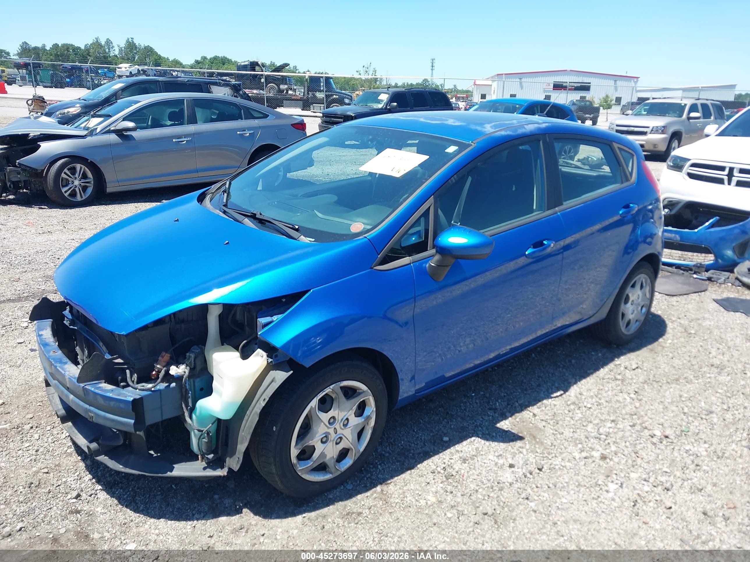 2011 Ford Fiesta Se Blue vin: 3FADP4EJ5BM206569