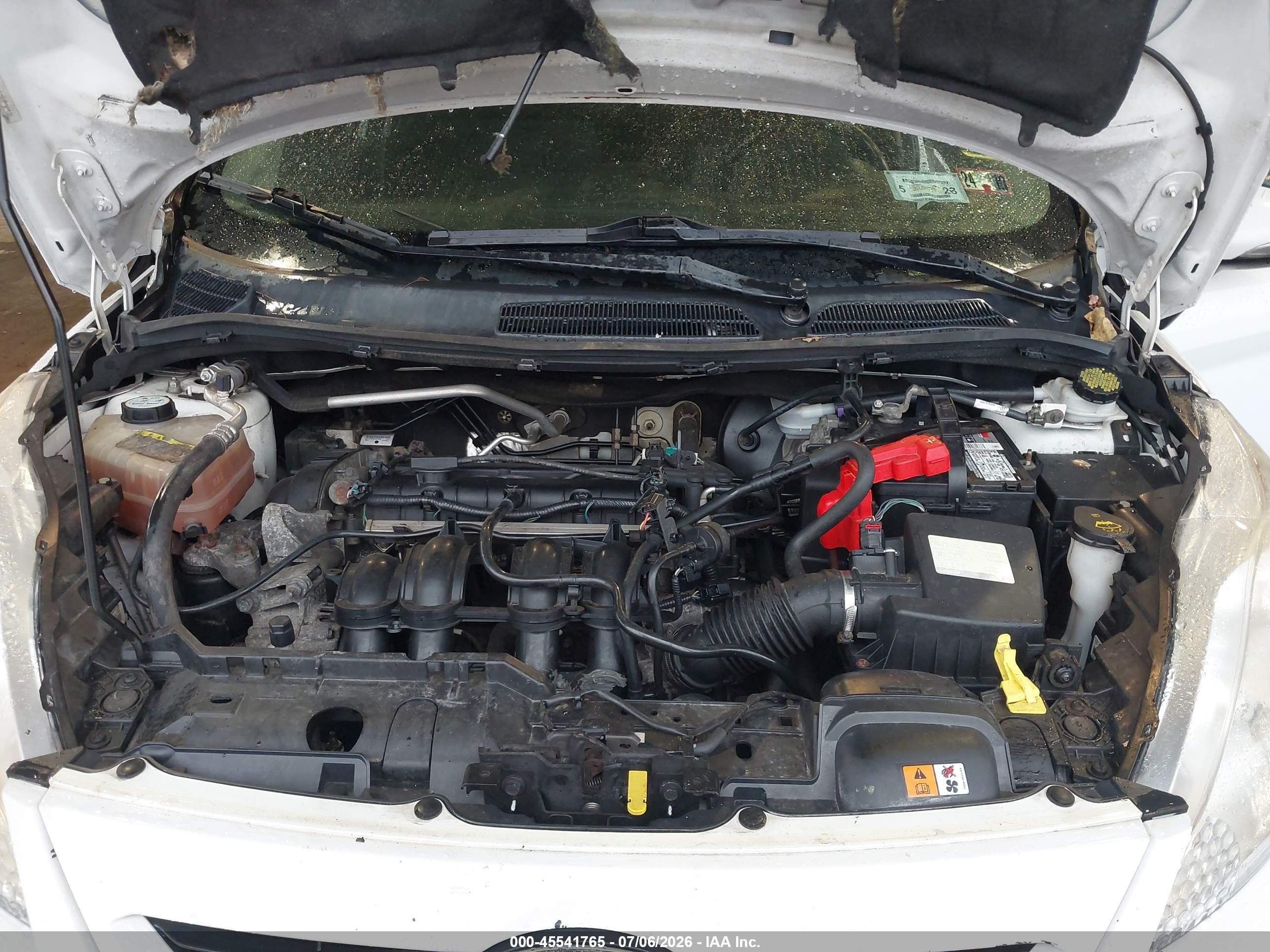 2013 Ford Fiesta Se White vin: 3FADP4EJ5DM158168