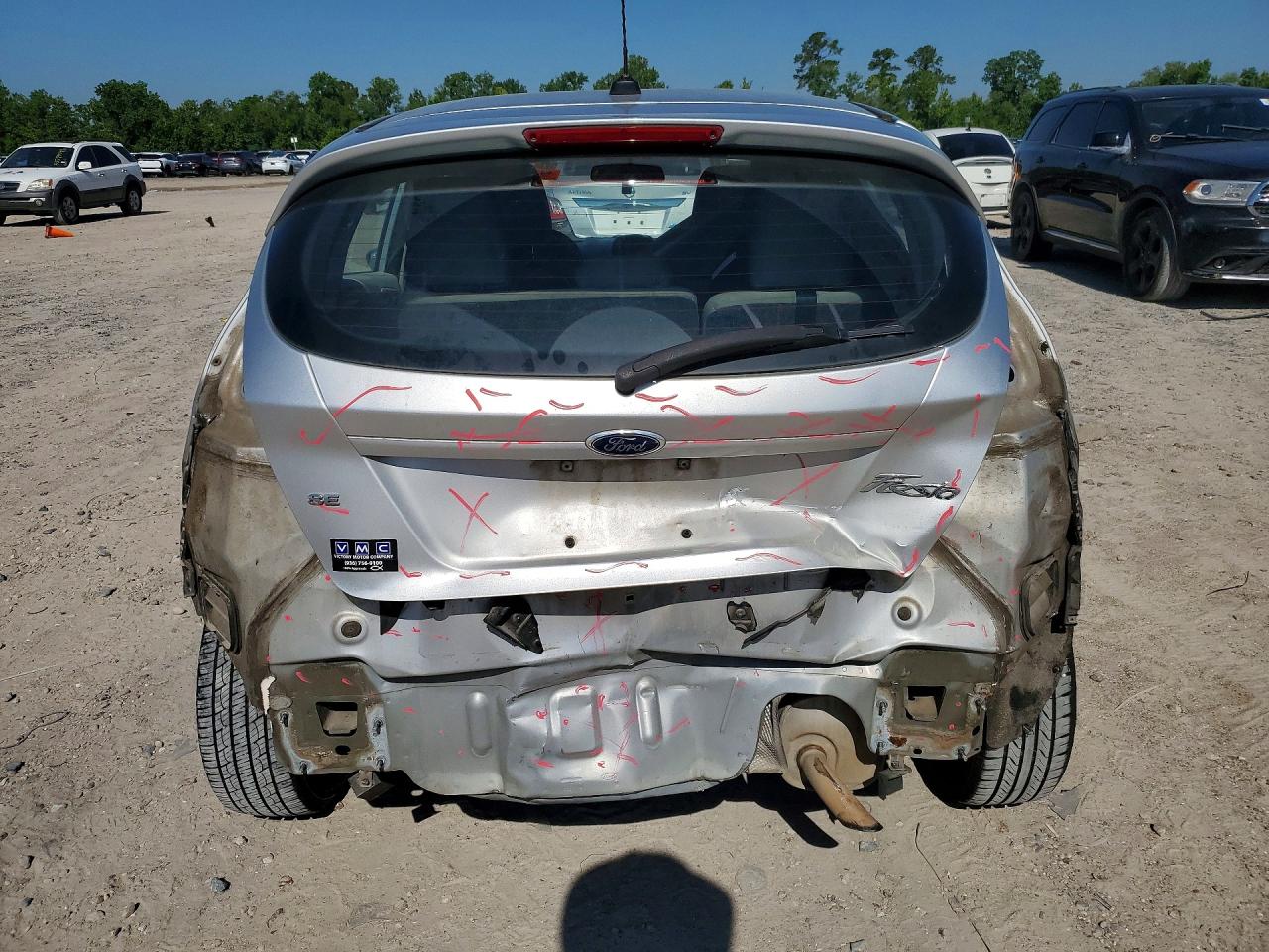 2013 Ford Fiesta Se Silver vin: 3FADP4EJ5DM219969