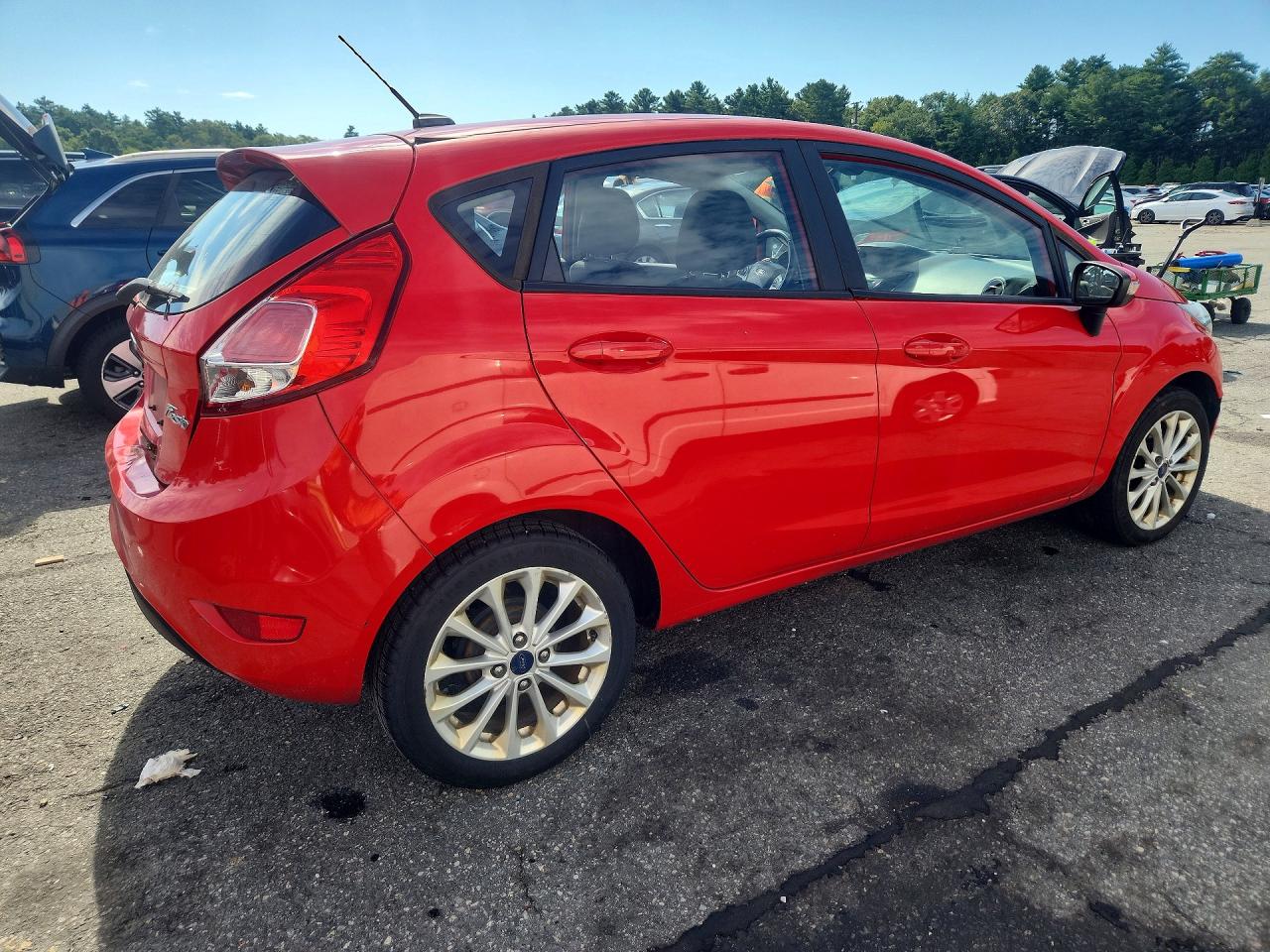 2014 Ford Fiesta Se Red vin: 3FADP4EJ5EM100420